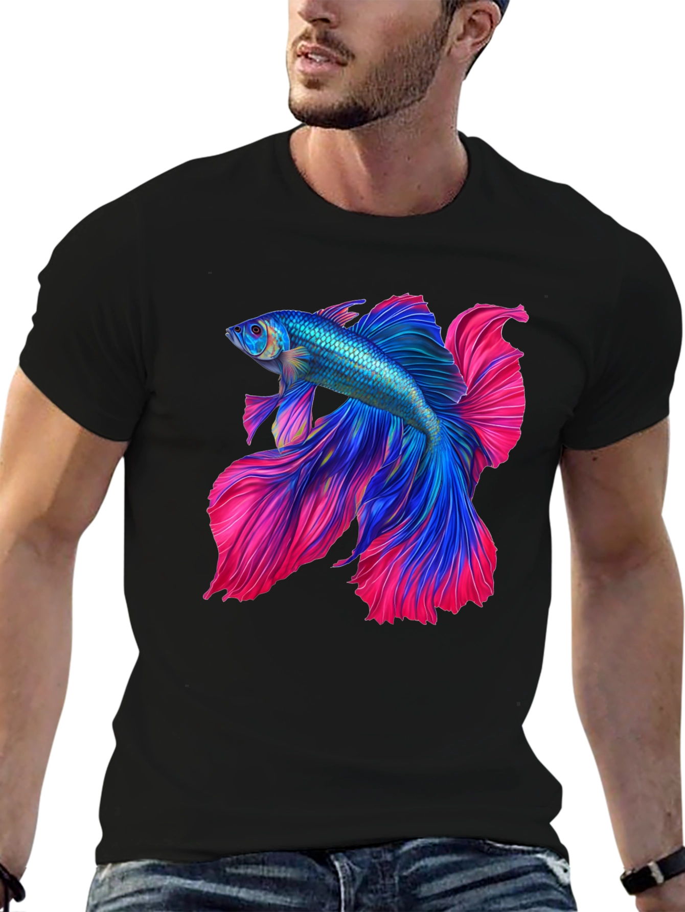 Betta Fish Graphic Tee - Unique Design