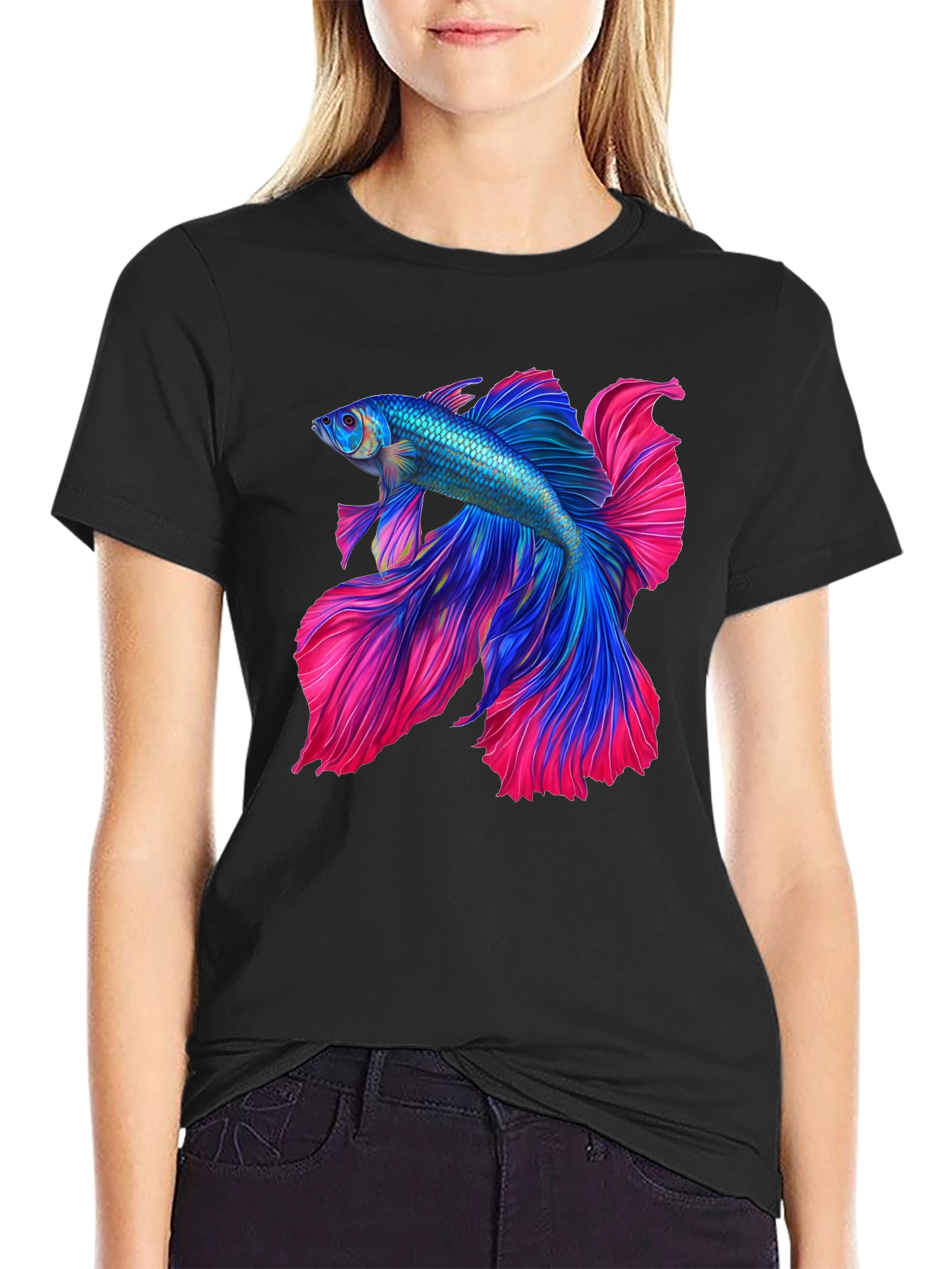 Betta Fish Graphic Tee - Unique Design