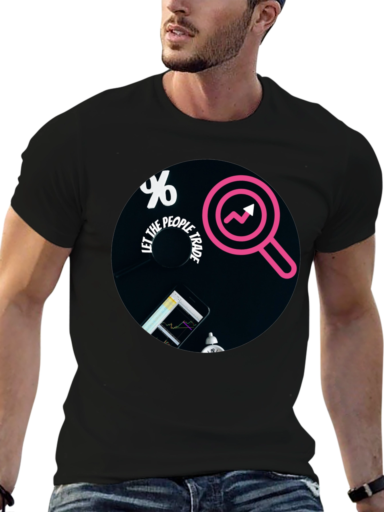 Let The People Trade Black T-Shirt