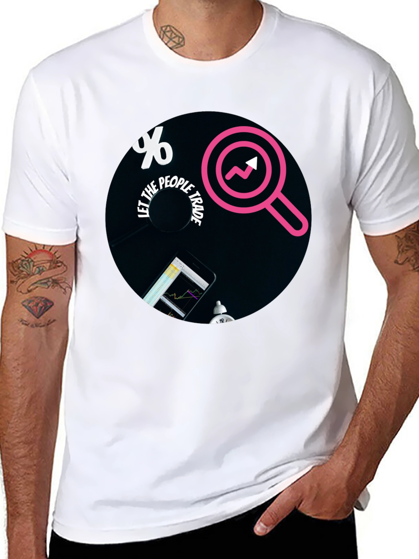 Let The People Trade Black T-Shirt