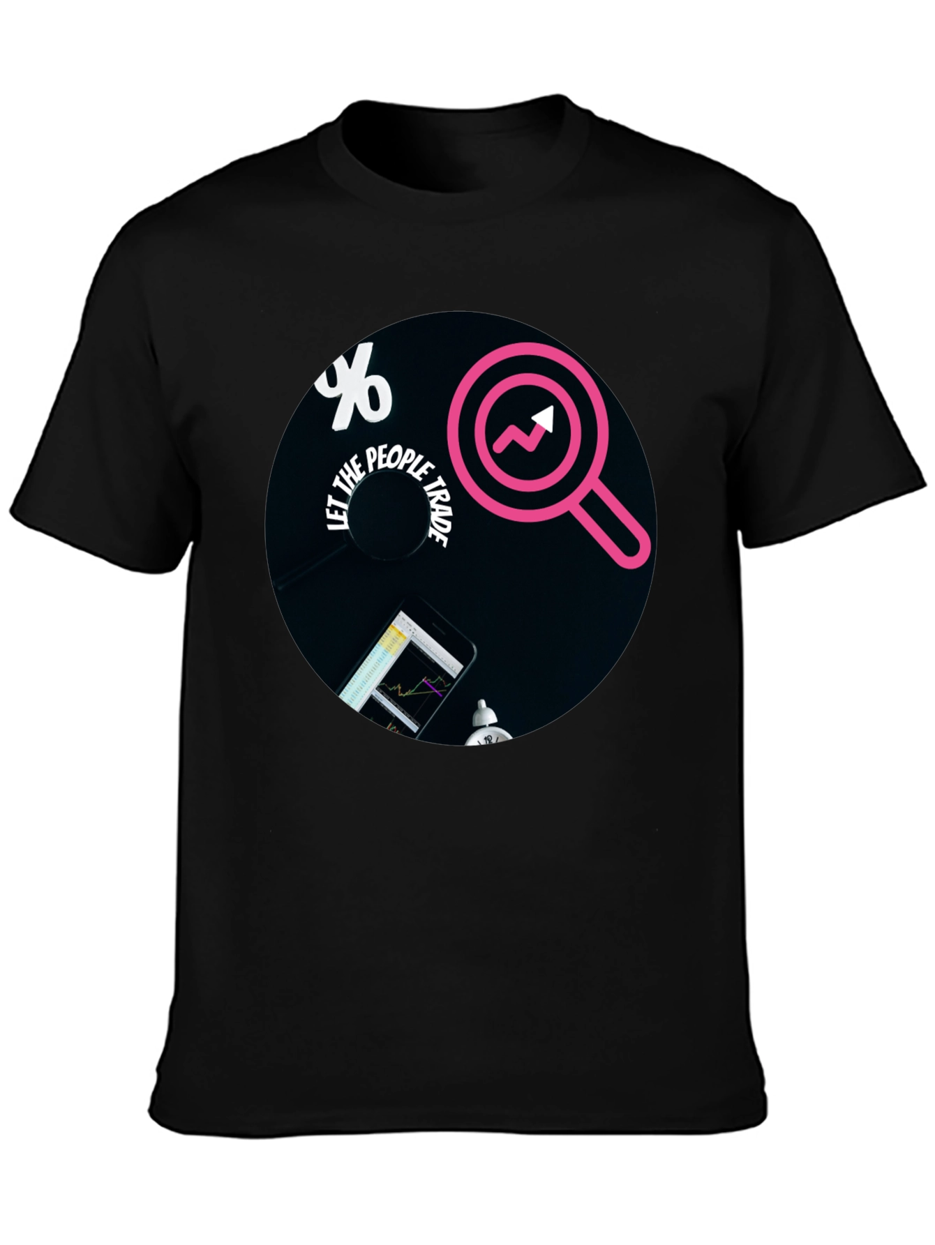 Let The People Trade Black T-Shirt