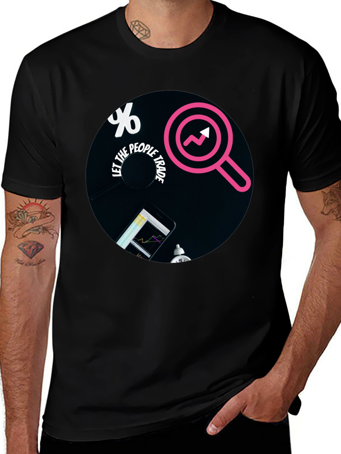 Let The People Trade Black T-Shirt