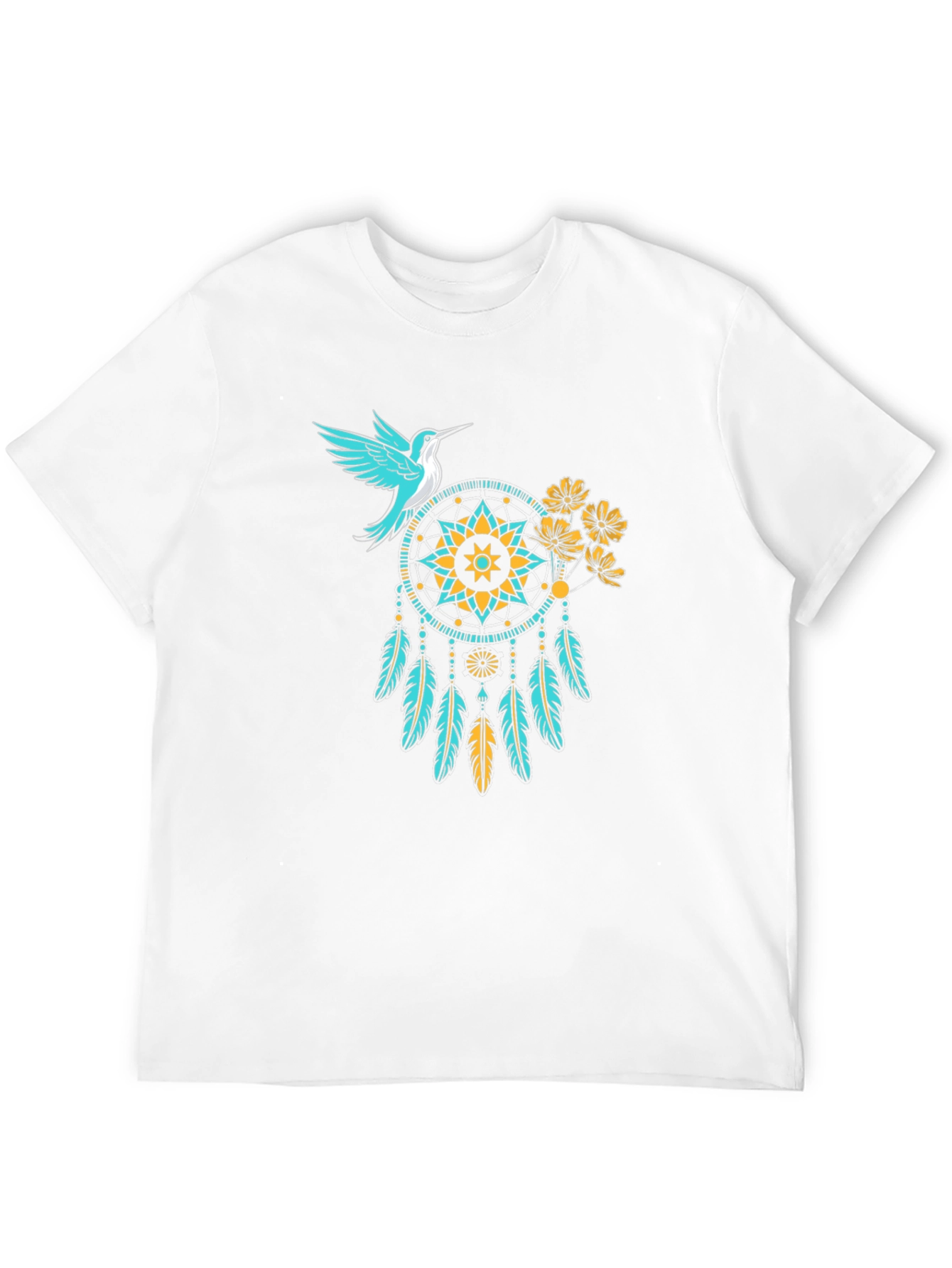 Hummingbird Dreamcatcher Black Graphic Tee