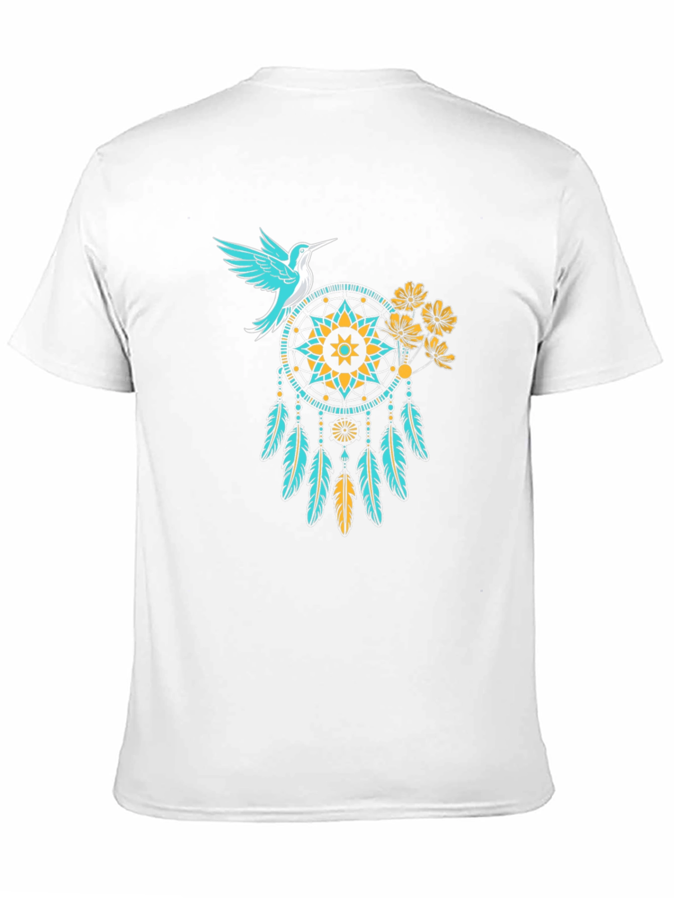 Hummingbird Dreamcatcher Black Graphic Tee