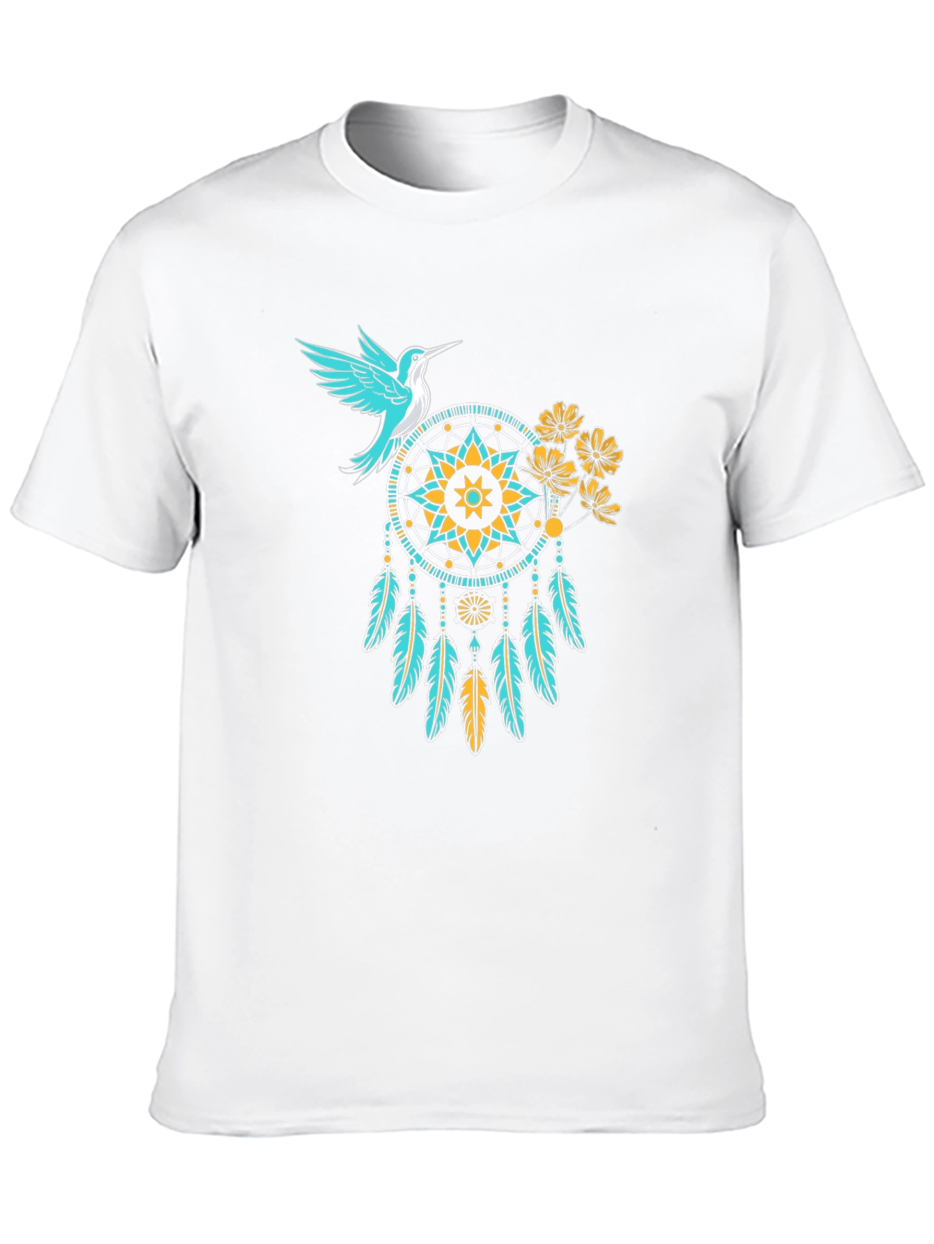 Hummingbird Dreamcatcher Black Graphic Tee