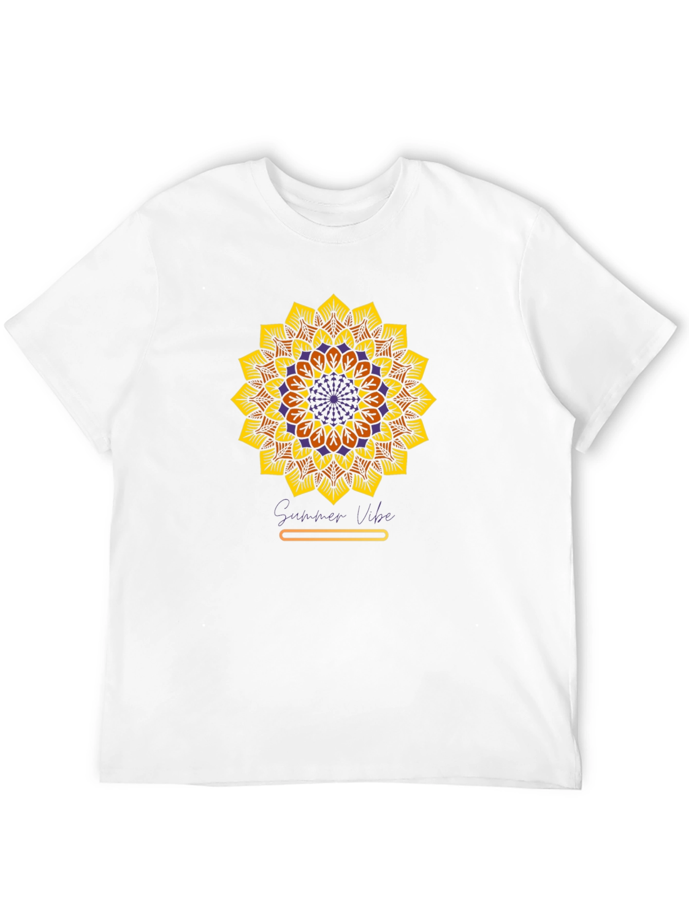 Sunflower Mandala Graphic Tee - Summer Vibe