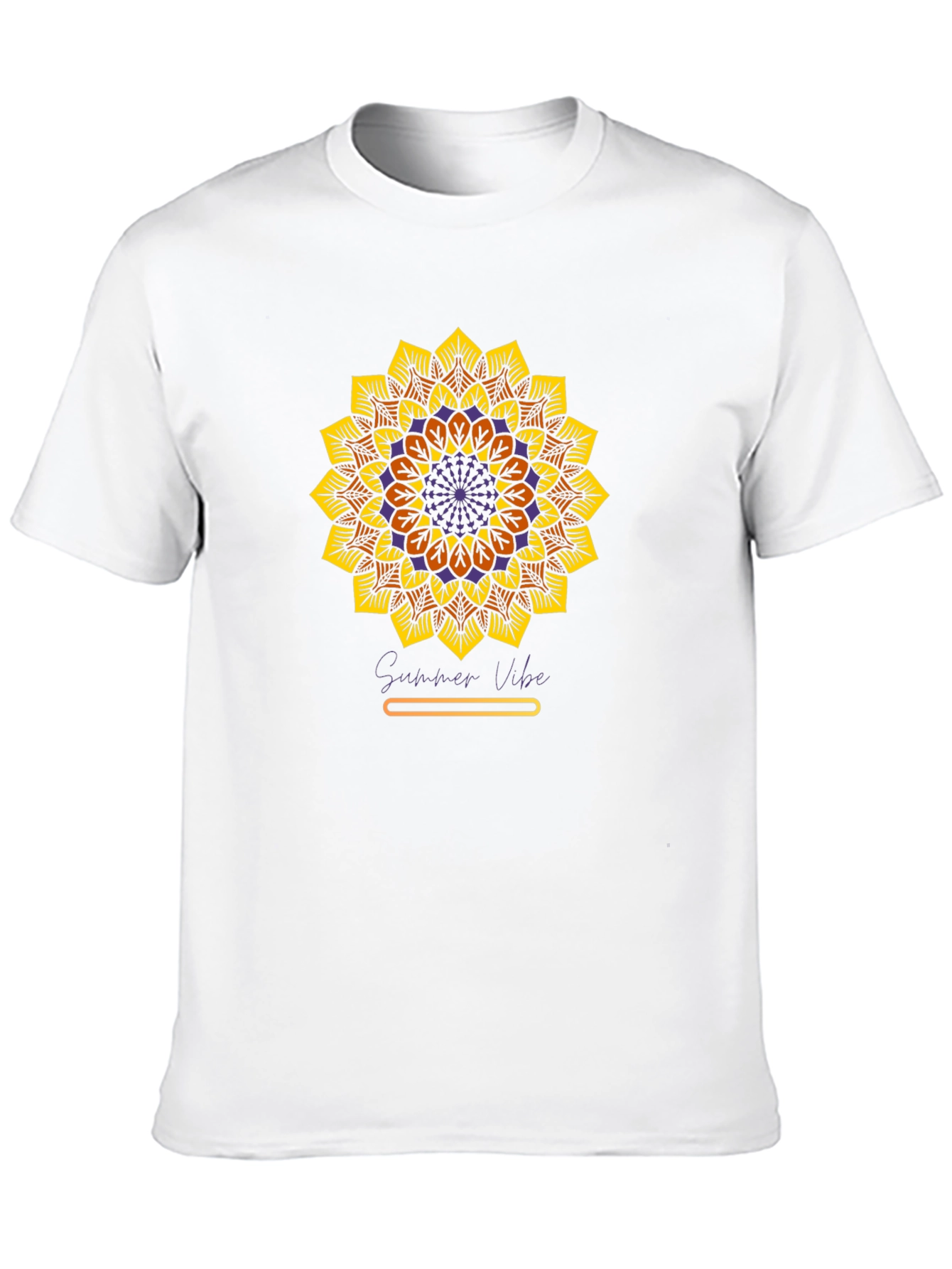 Sunflower Mandala Graphic Tee - Summer Vibe