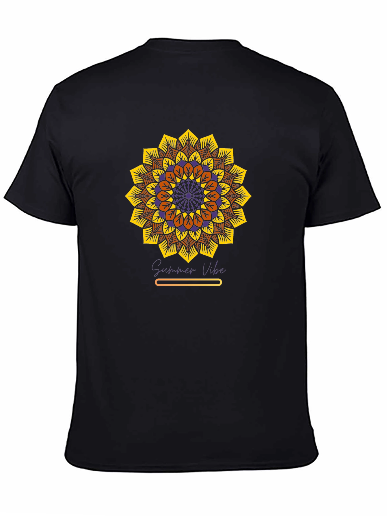 Sunflower Mandala Graphic Tee - Summer Vibe
