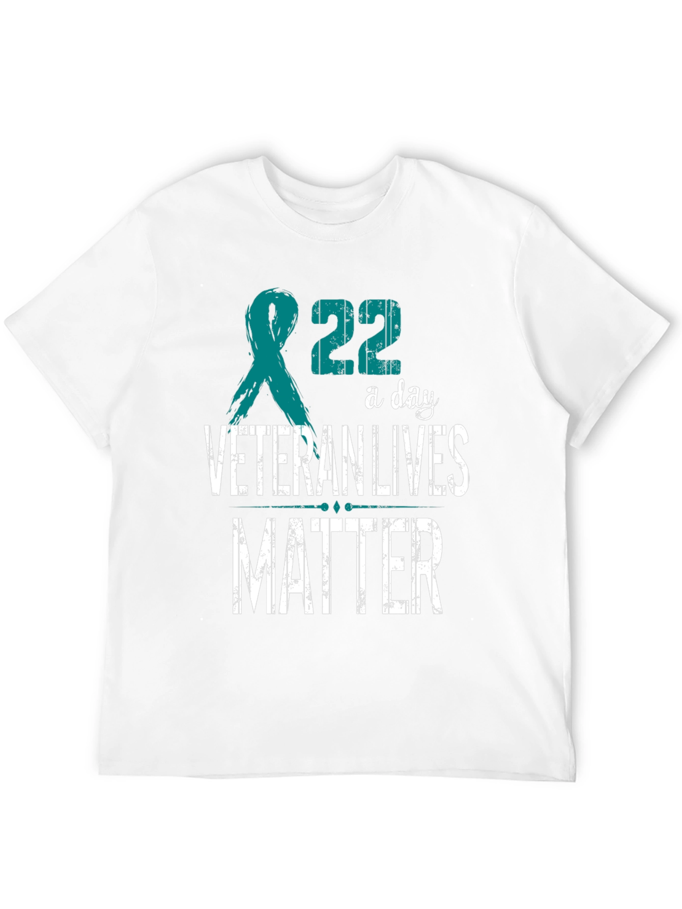 Veteran Lives Matter T-Shirt - Teal Ribbon