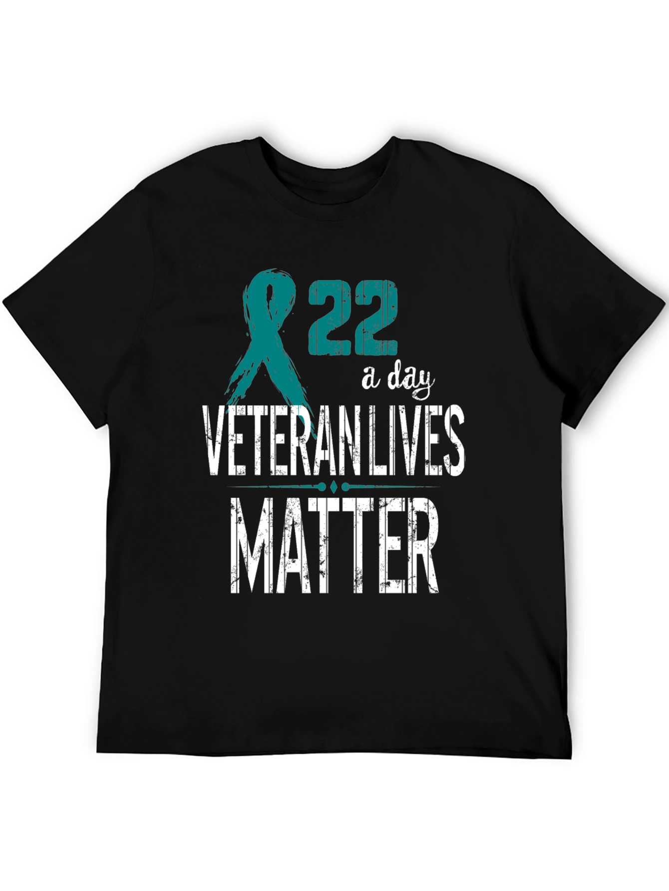 Veteran Lives Matter T-Shirt - Teal Ribbon