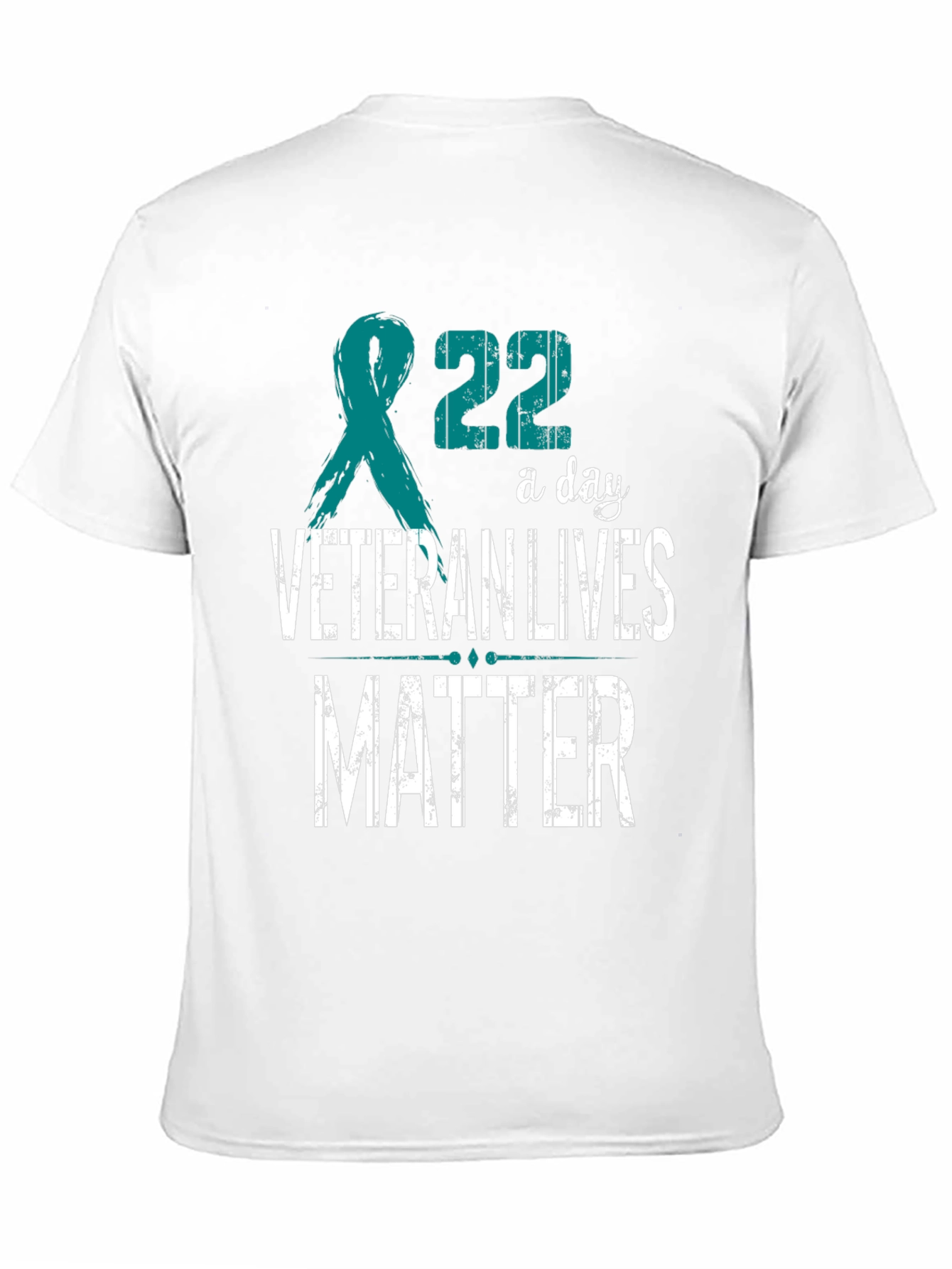 Veteran Lives Matter T-Shirt - Teal Ribbon