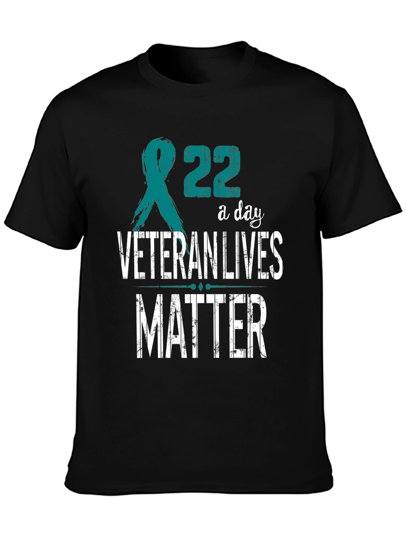 Veteran Lives Matter T-Shirt - Teal Ribbon