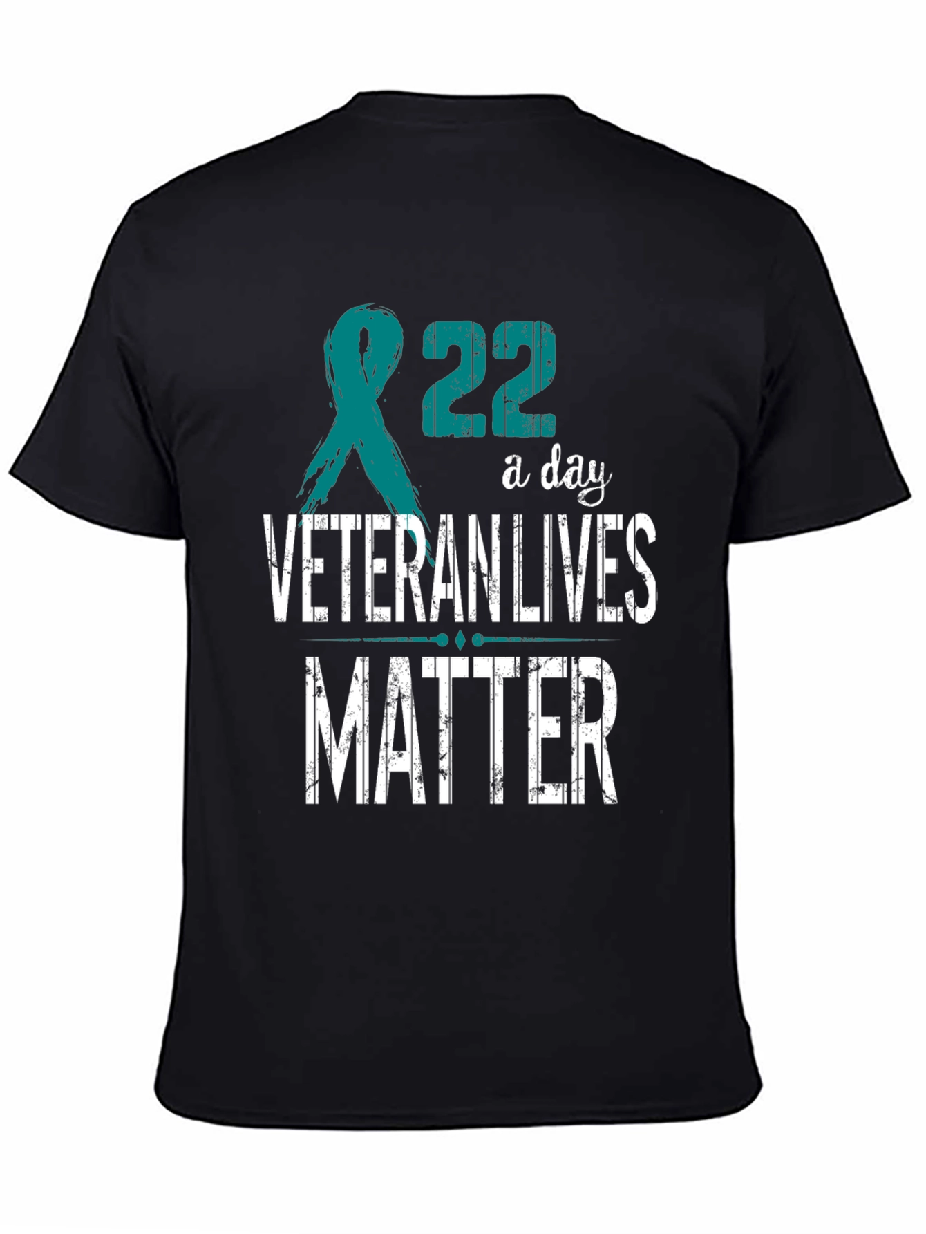 Veteran Lives Matter T-Shirt - Teal Ribbon