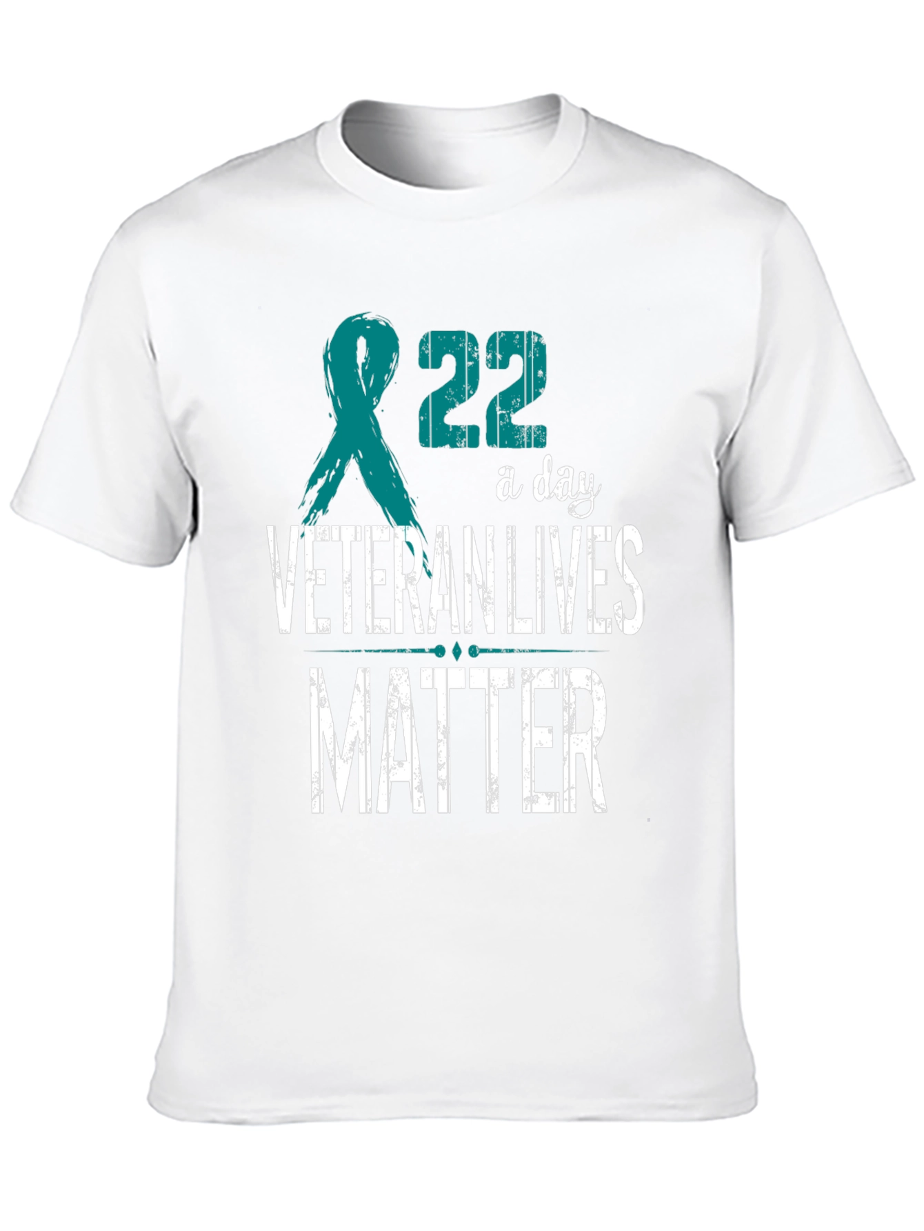 Veteran Lives Matter T-Shirt - Teal Ribbon