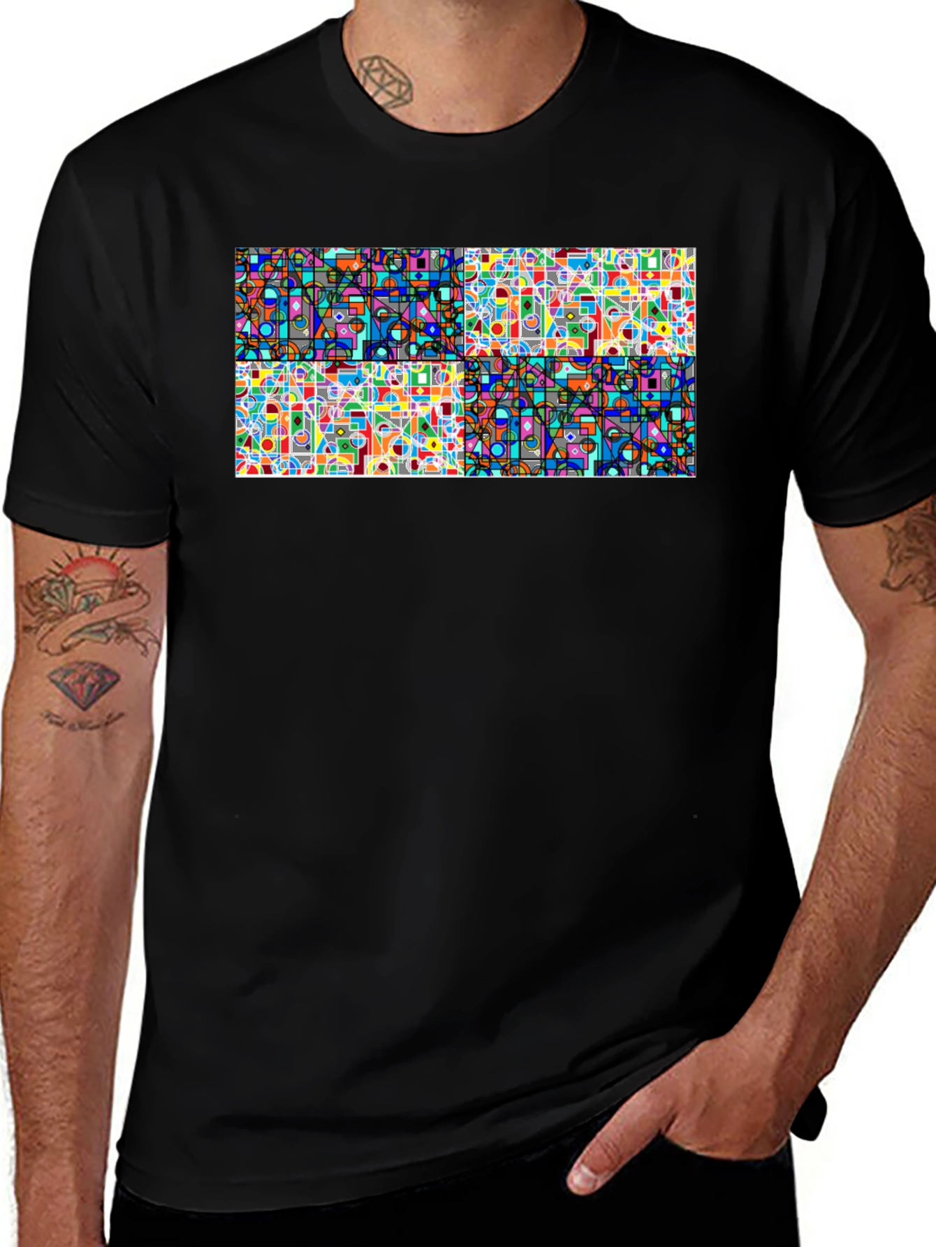 Abstract Geometric Art T-Shirt