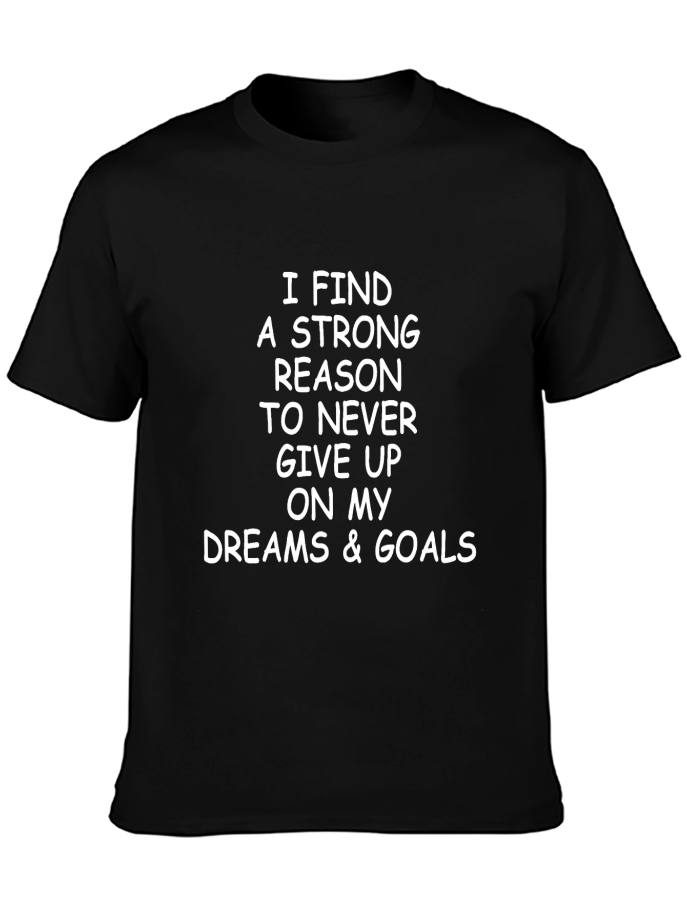 Motivational Graphic Tee - Never Give Up