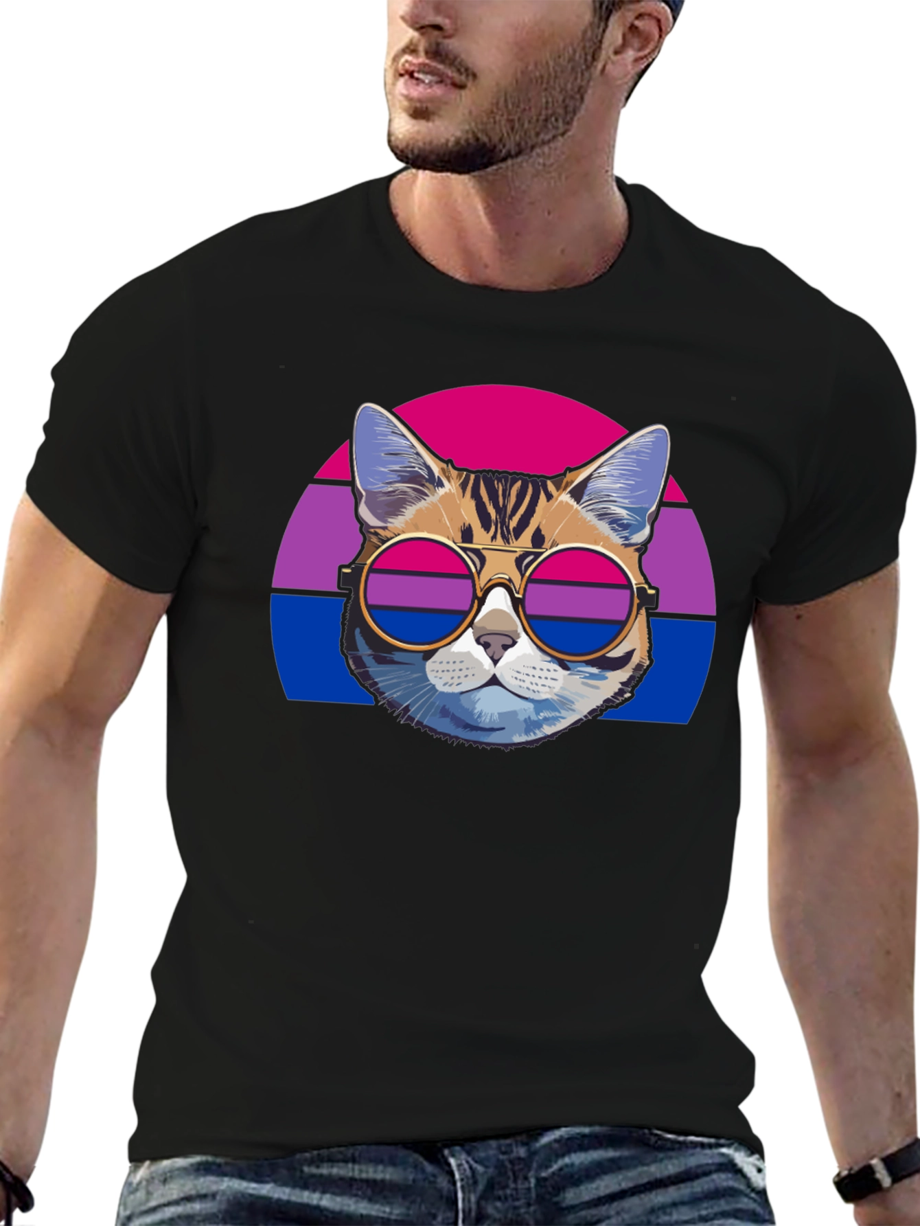 Cool Cat Bi Pride T-Shirt