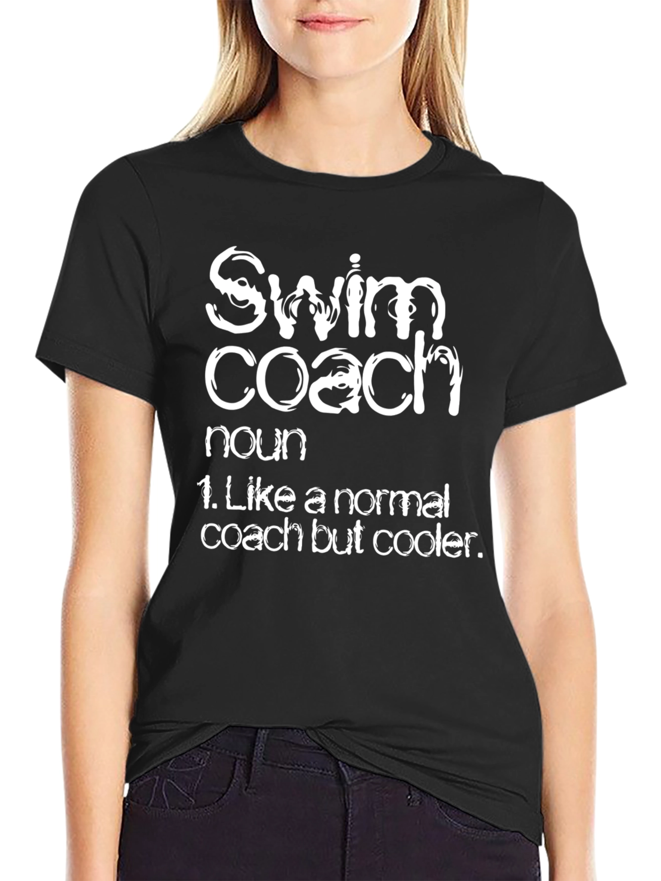 Swim Coach Definition T-Shirt - Cool Coach Tee