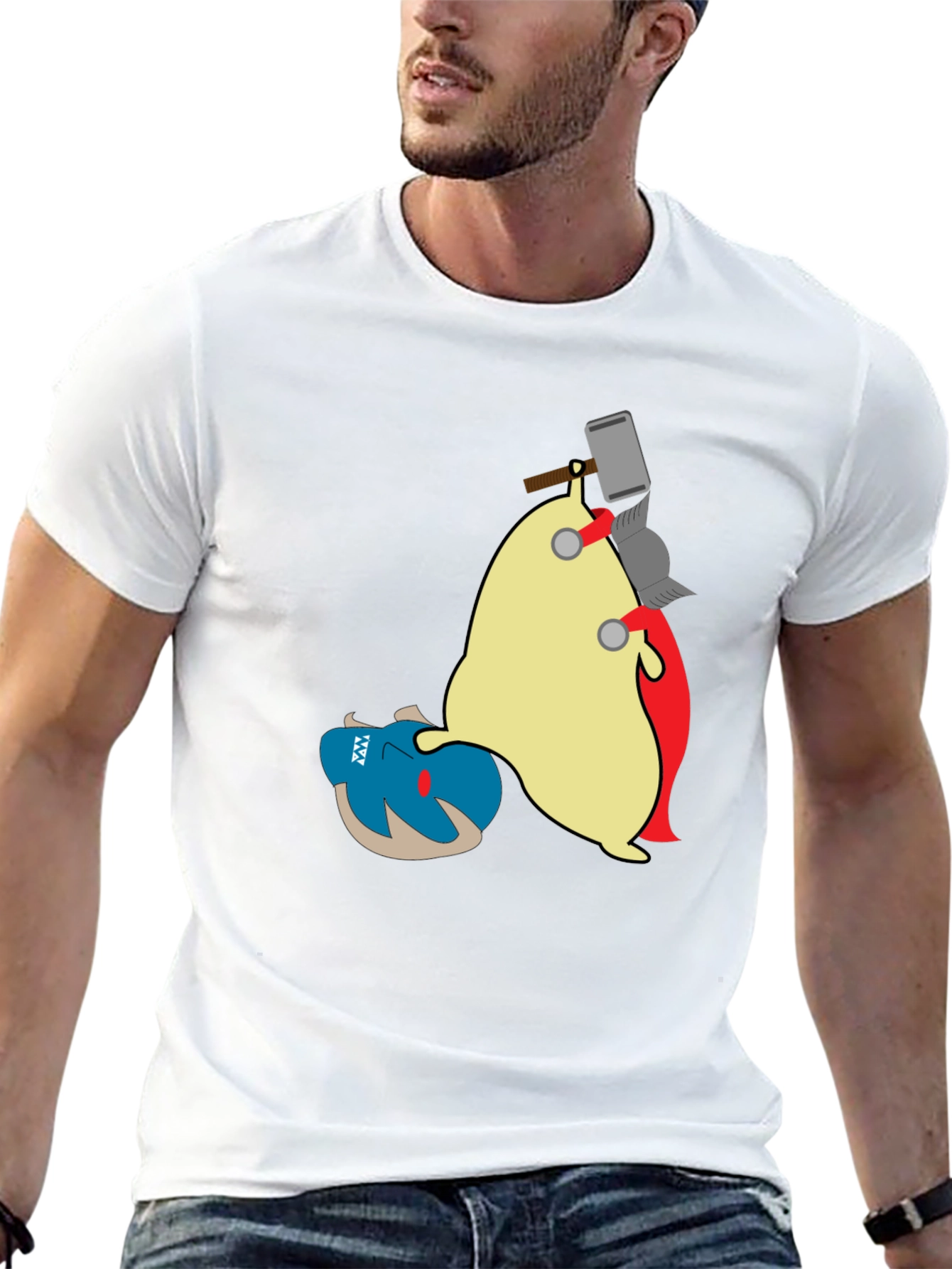 Funny Thor Slug T-Shirt - Novelty Graphic Tee