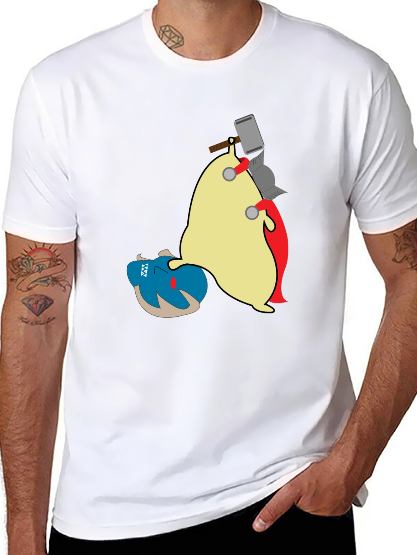 Funny Thor Slug T-Shirt - Novelty Graphic Tee