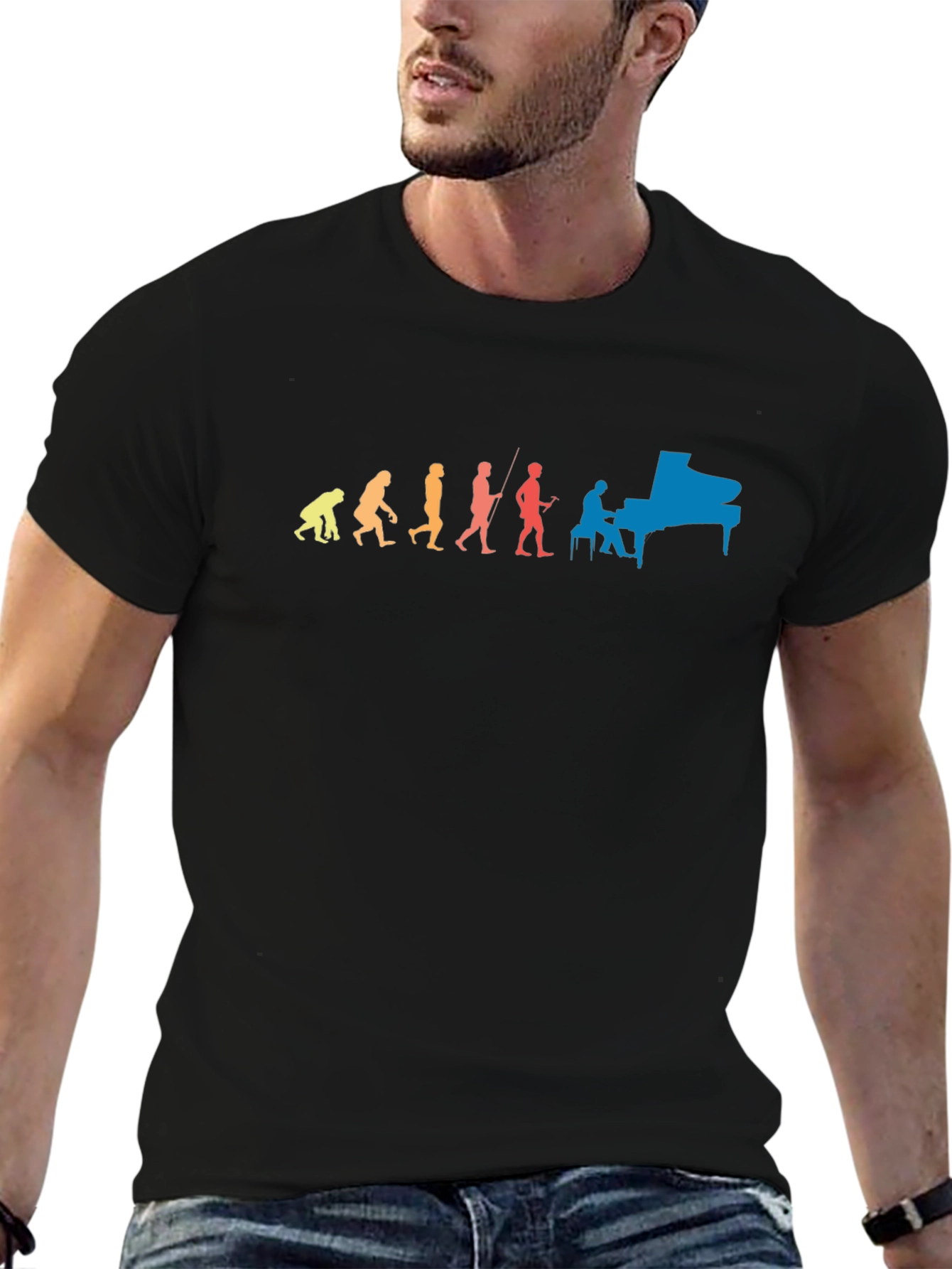 Evolution of Man and Music T-Shirt