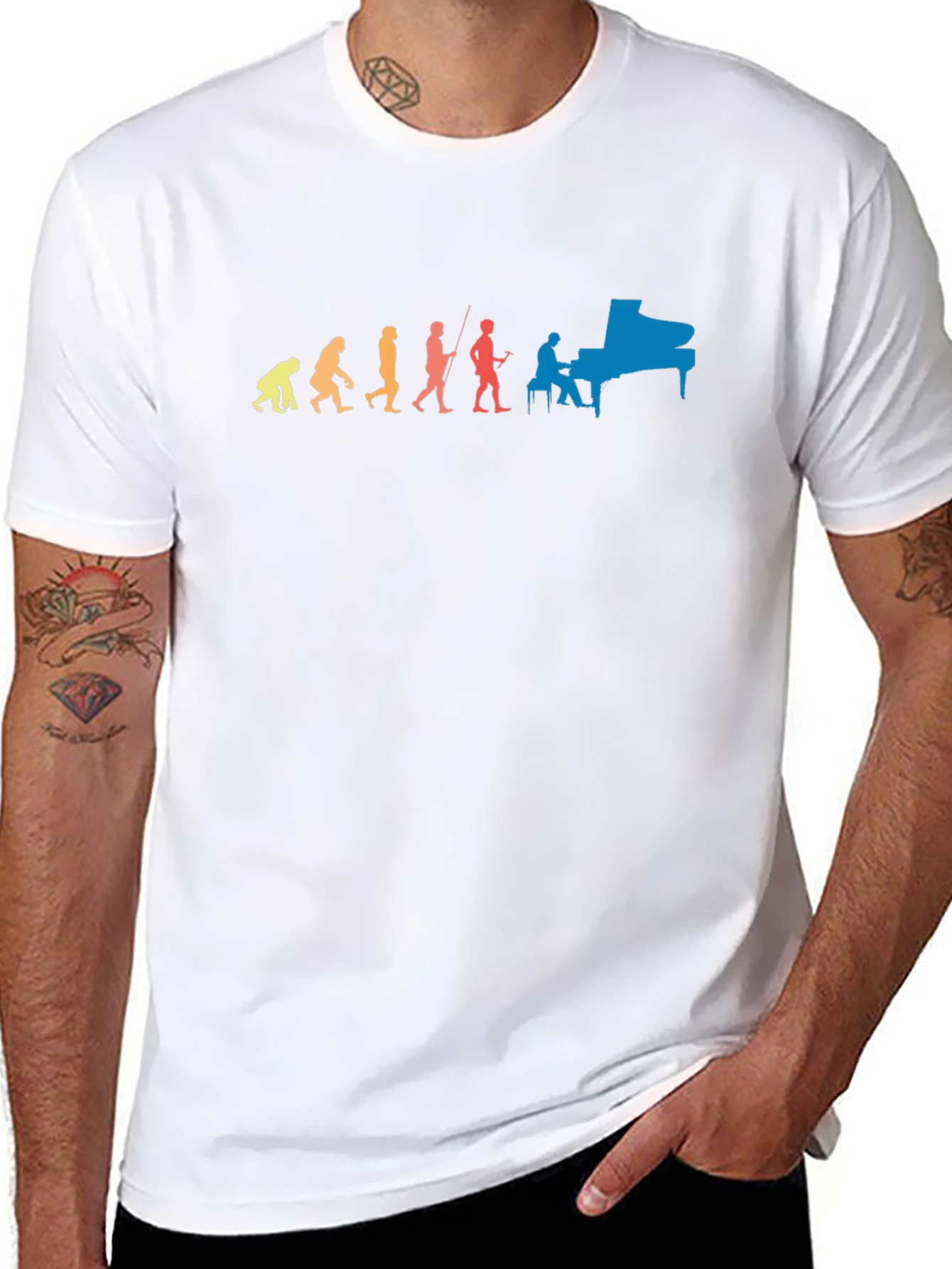 Evolution of Man and Music T-Shirt