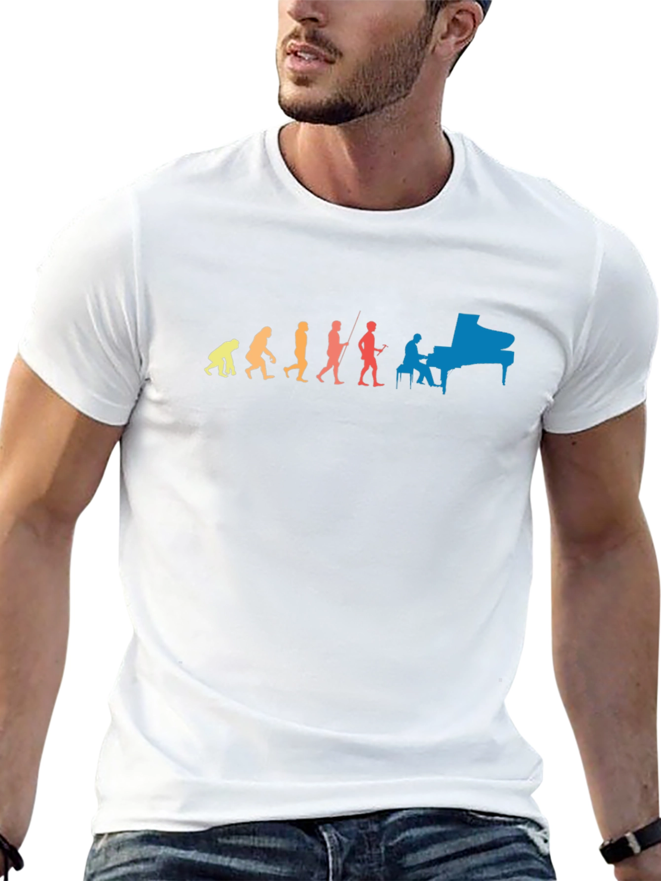 Evolution of Man and Music T-Shirt