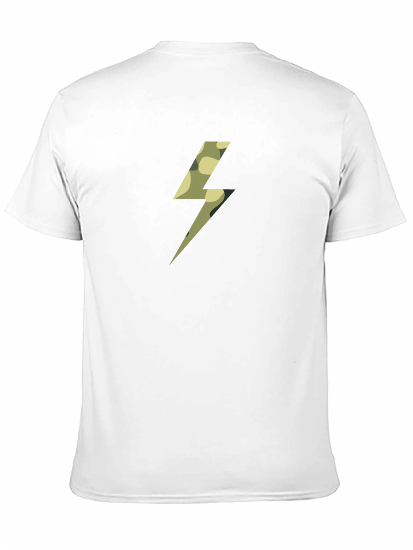 Camo Bolt Black T-Shirt - Striking Graphic Tee