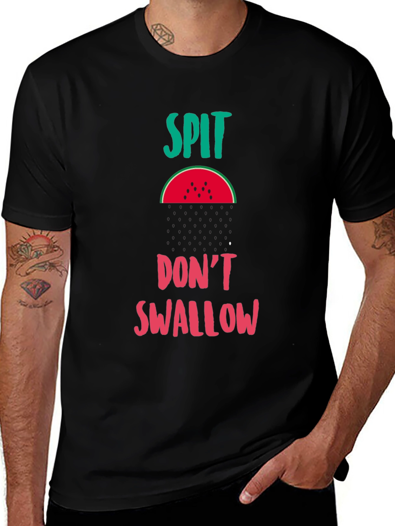 Spit Dont Swallow Black T-Shirt