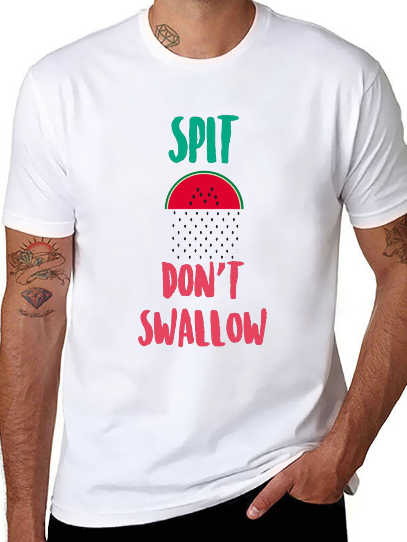 Spit Dont Swallow Black T-Shirt