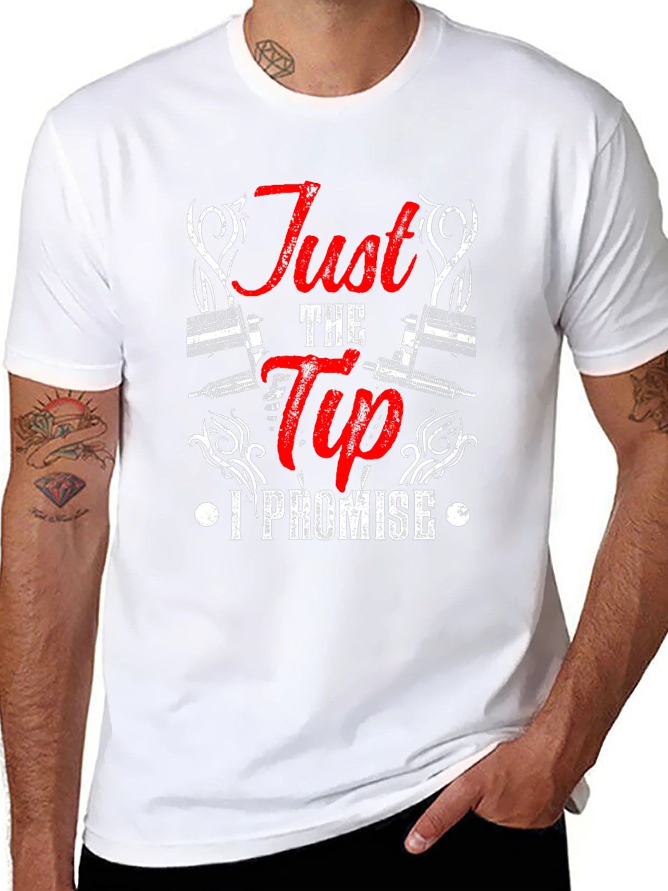 Just the Tip I Promise Black T-Shirt