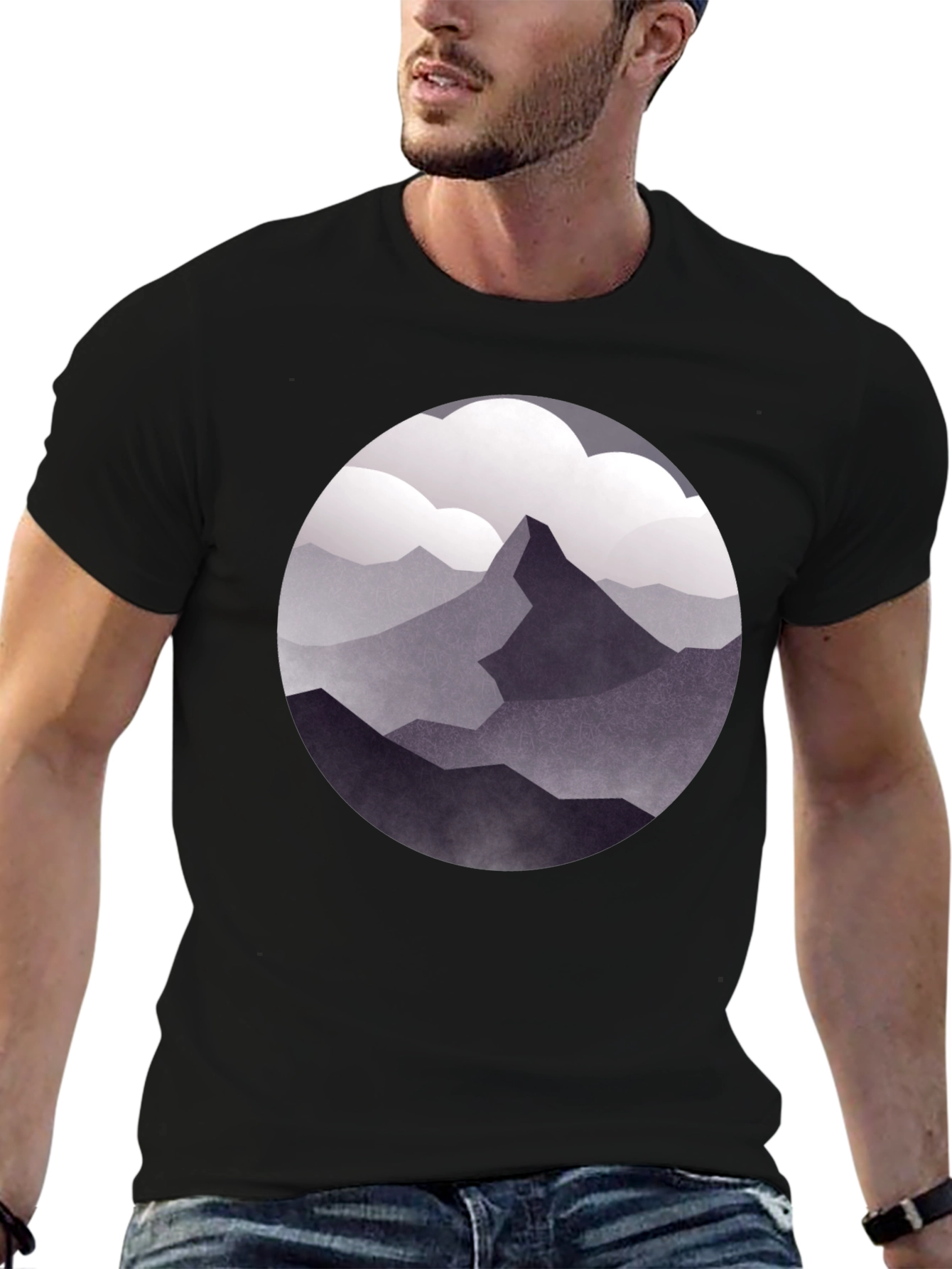 Mountain Peak Graphic Tee - Nature Inspired Design