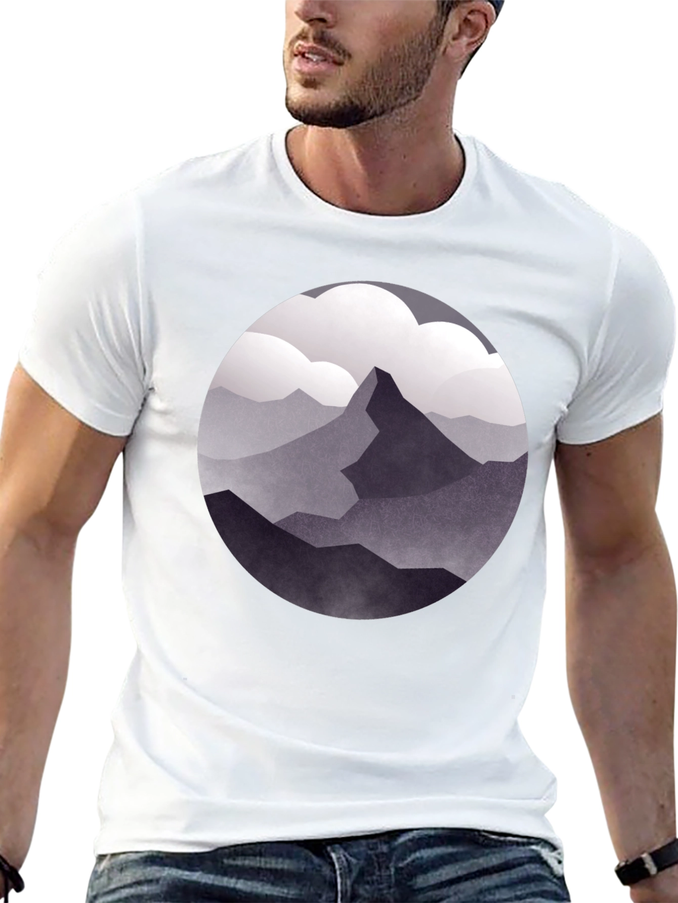 Mountain Peak Graphic Tee - Nature Inspired Design