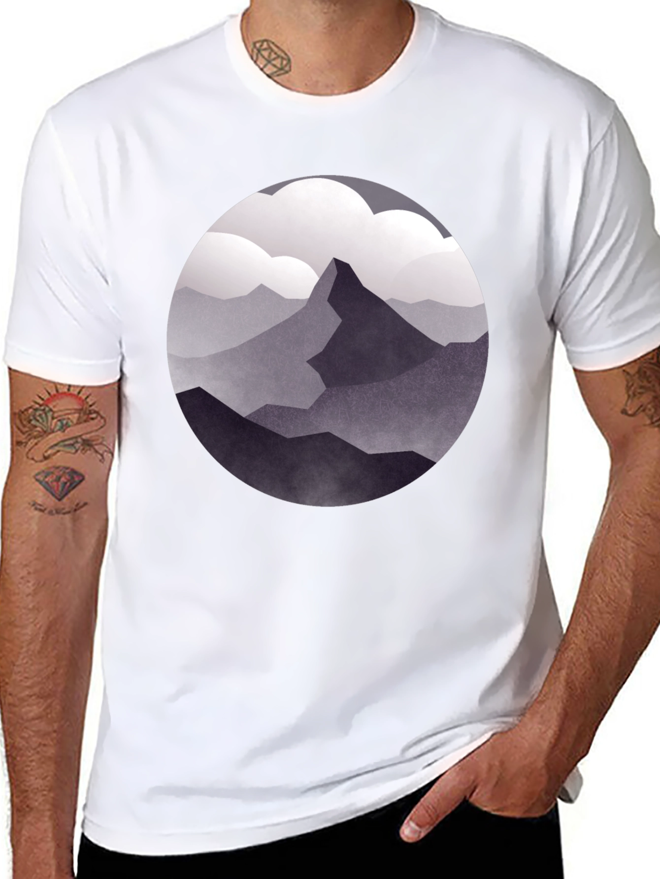 Mountain Peak Graphic Tee - Nature Inspired Design