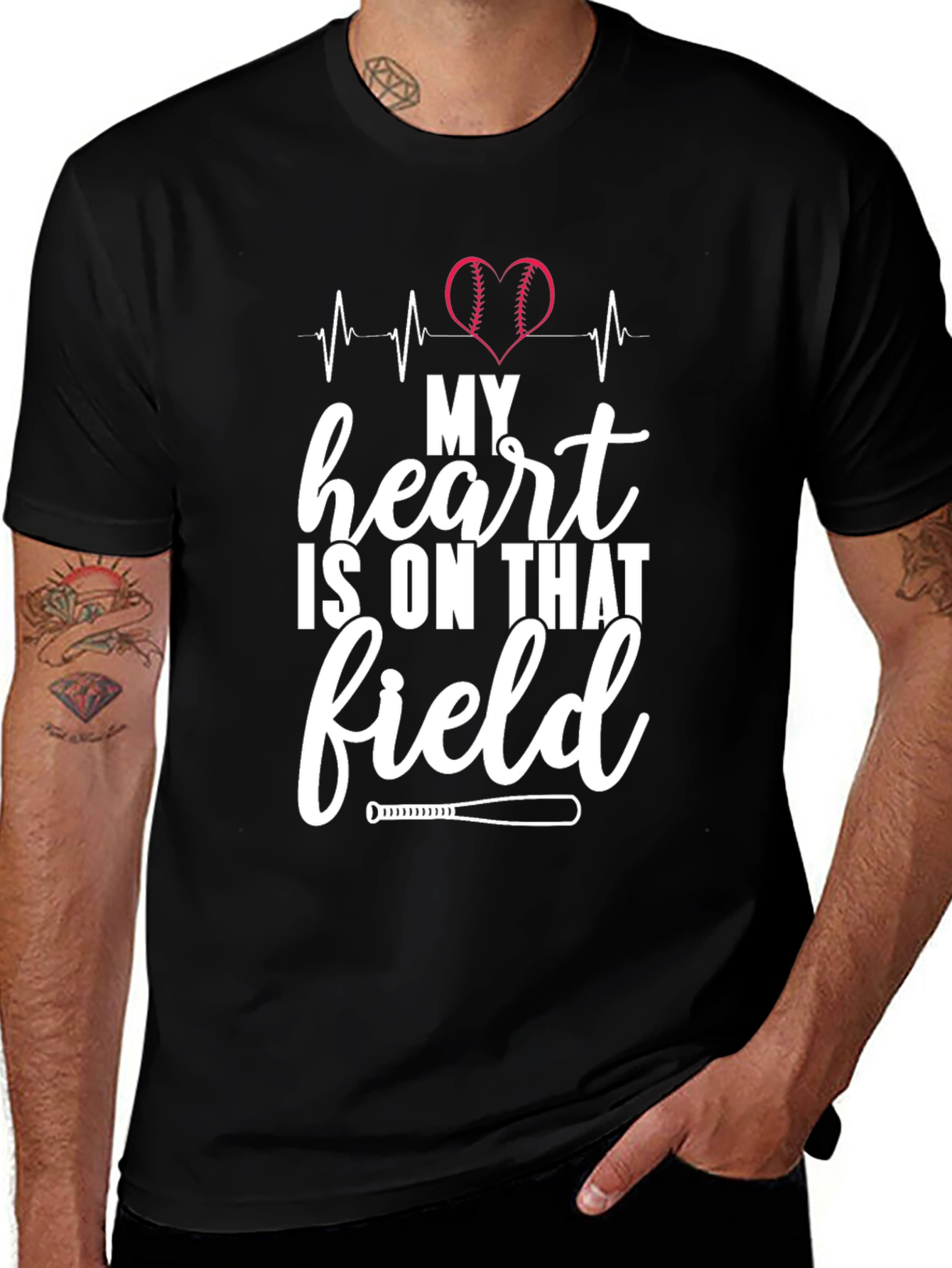 Baseball Heartbeat T-Shirt