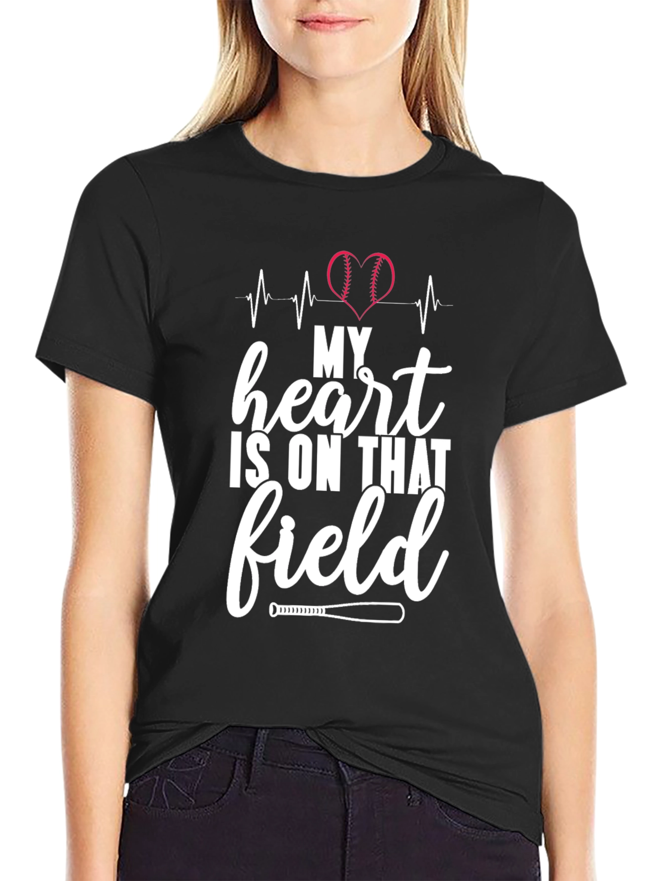 Baseball Heartbeat T-Shirt