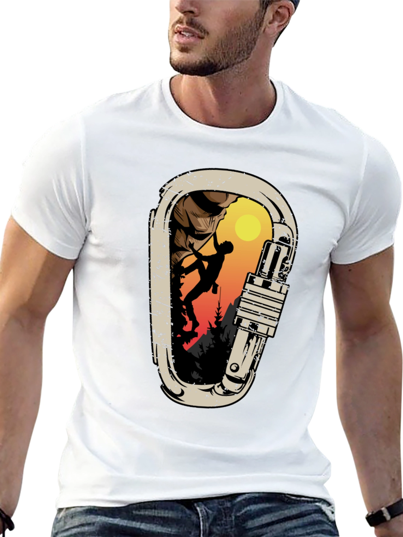 Climbing Carabiner Graphic T-Shirt