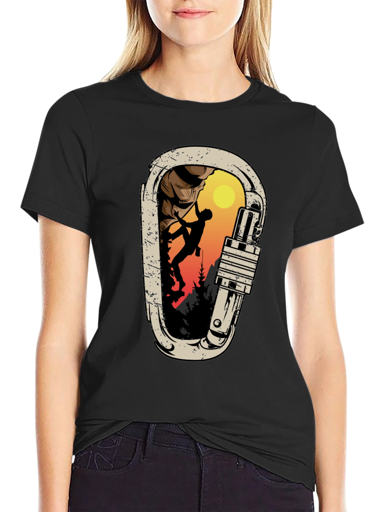Climbing Carabiner Graphic T-Shirt