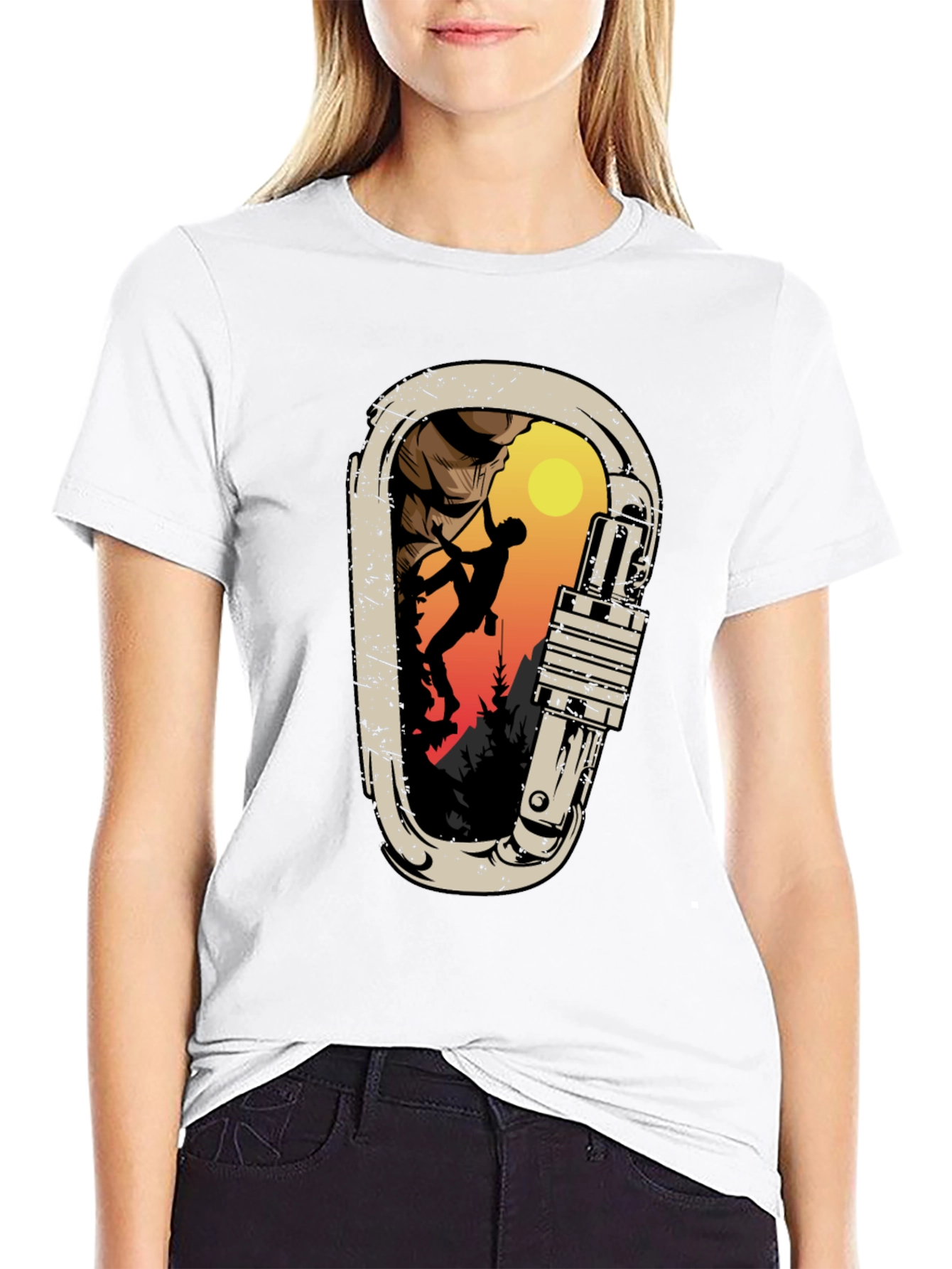 Climbing Carabiner Graphic T-Shirt