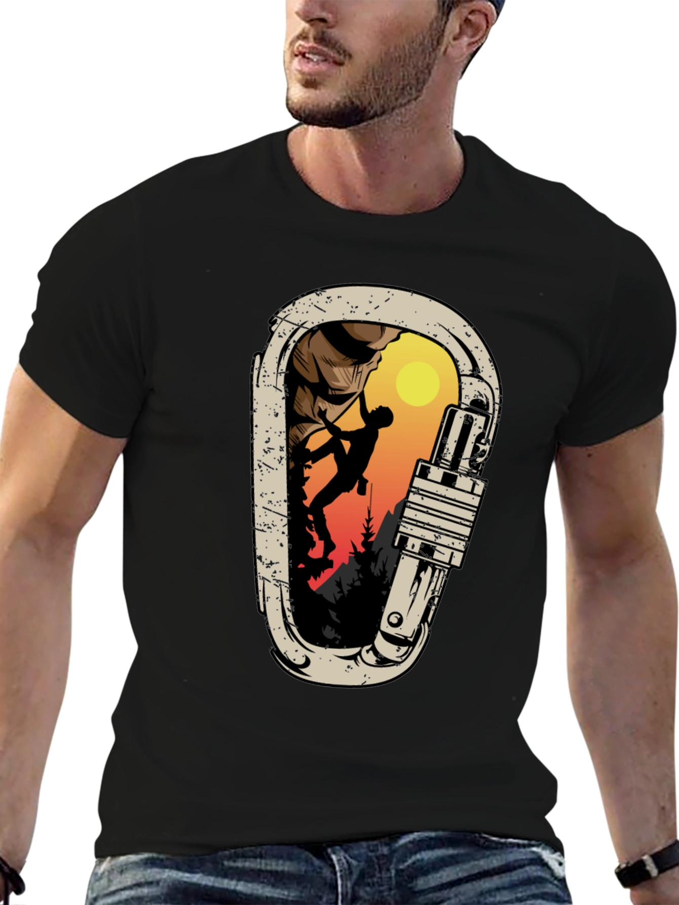Climbing Carabiner Graphic T-Shirt