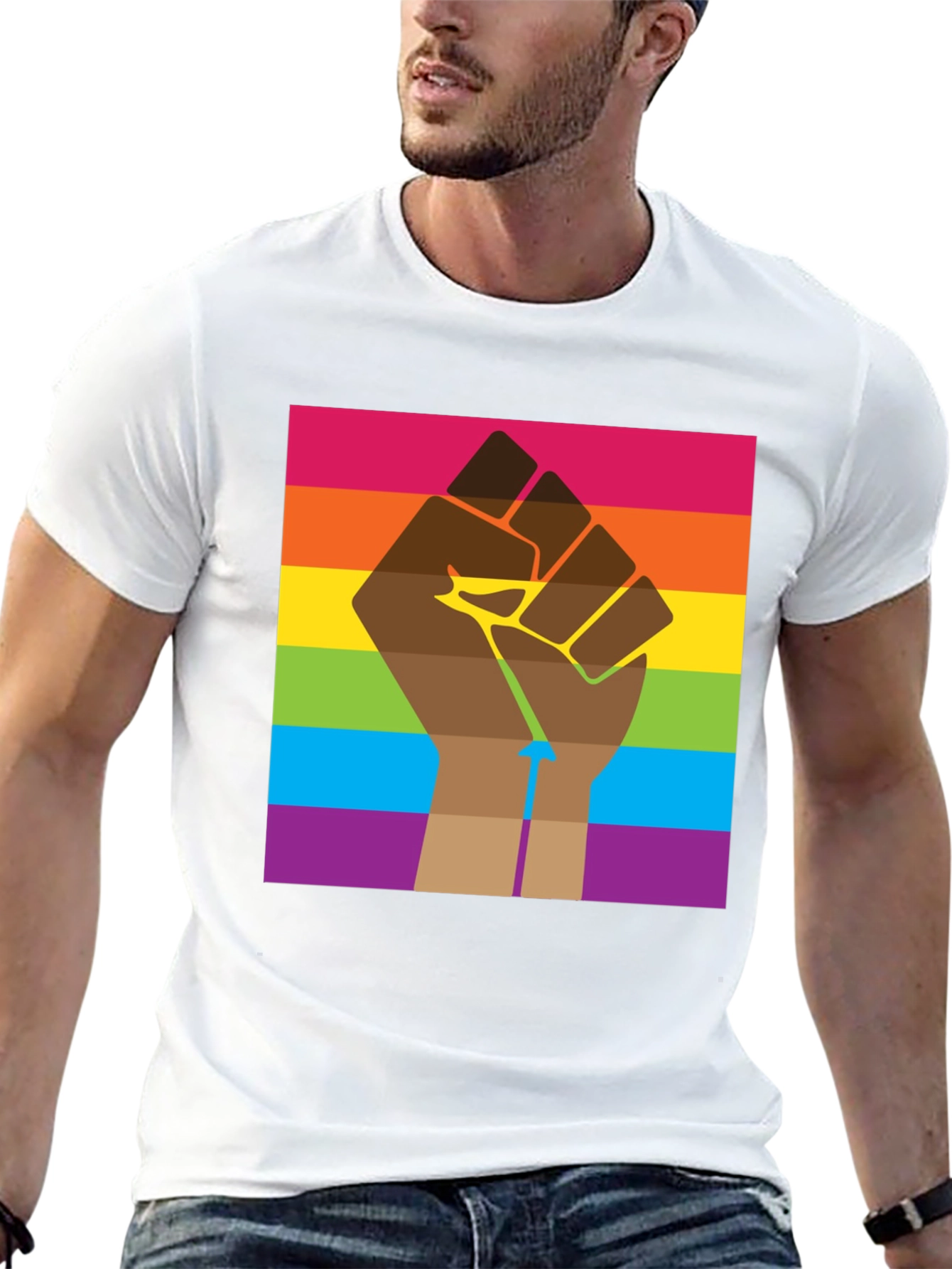 Equality Fist Rainbow T-Shirt