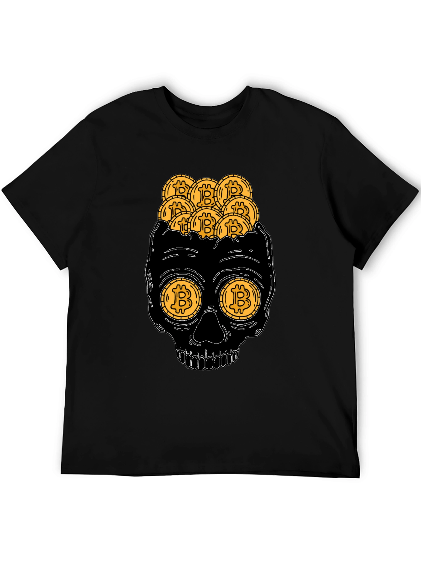 Bitcoin Skull T-Shirt Crypto Currency Tee