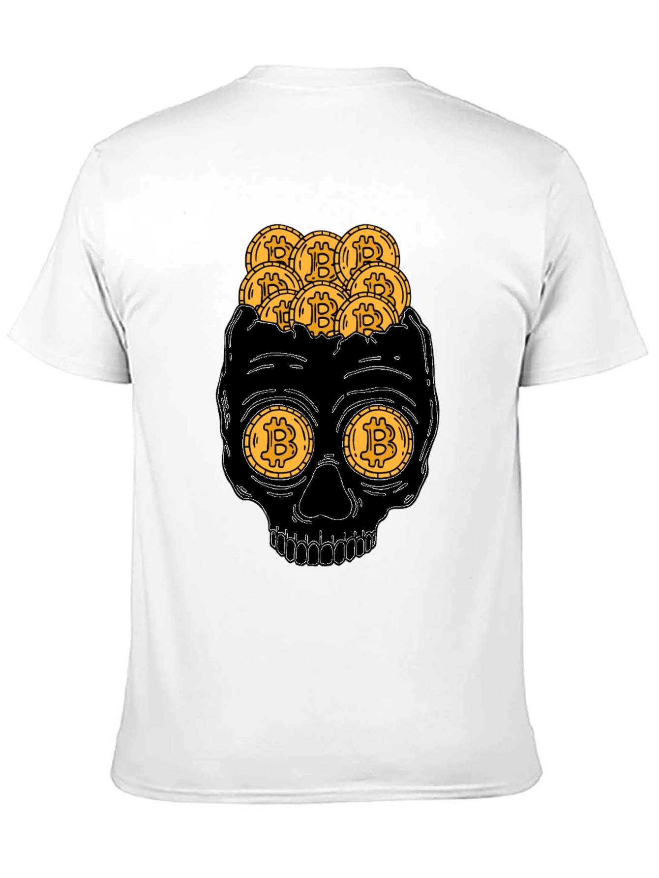 Bitcoin Skull T-Shirt Crypto Currency Tee