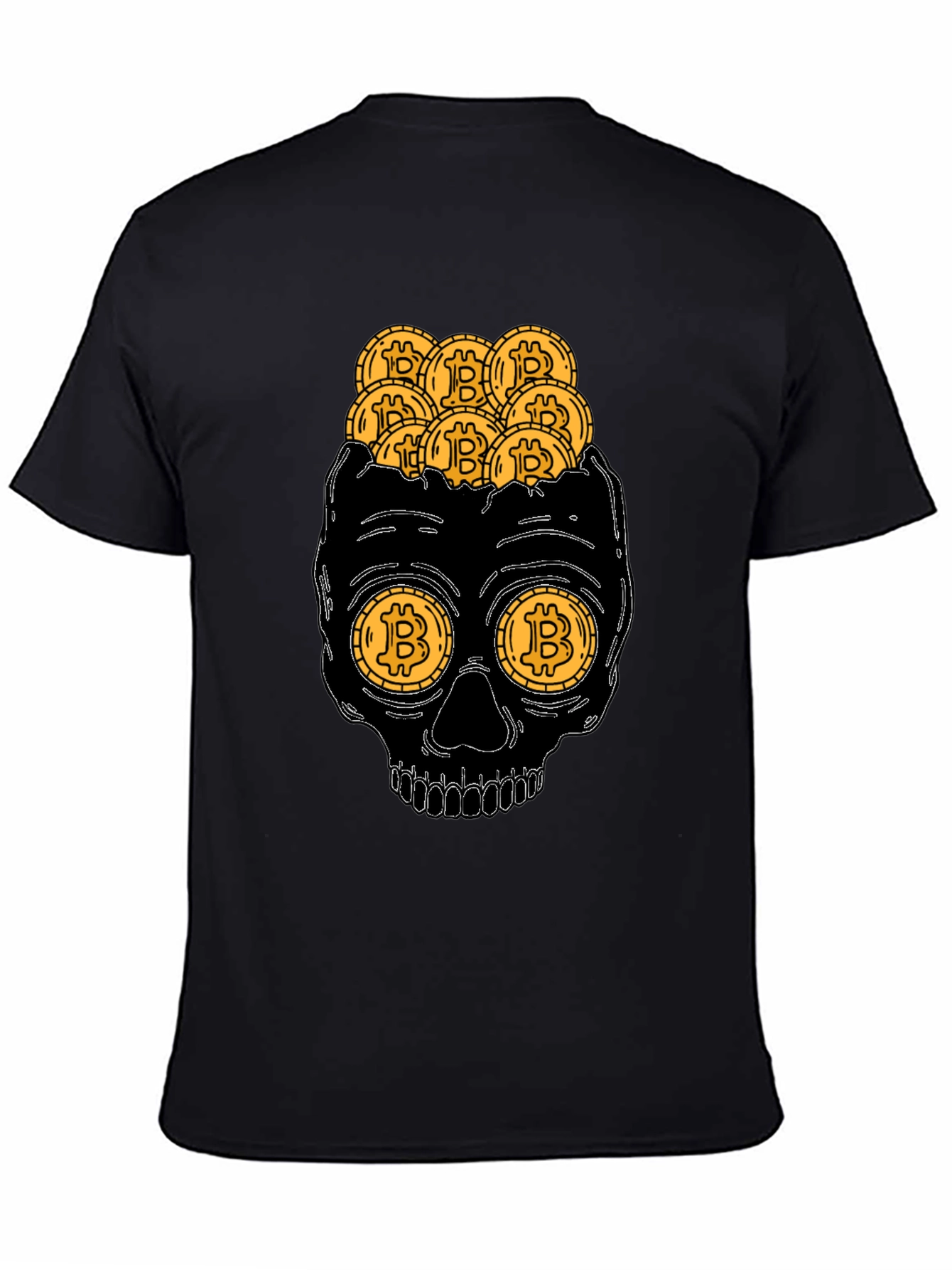 Bitcoin Skull T-Shirt Crypto Currency Tee