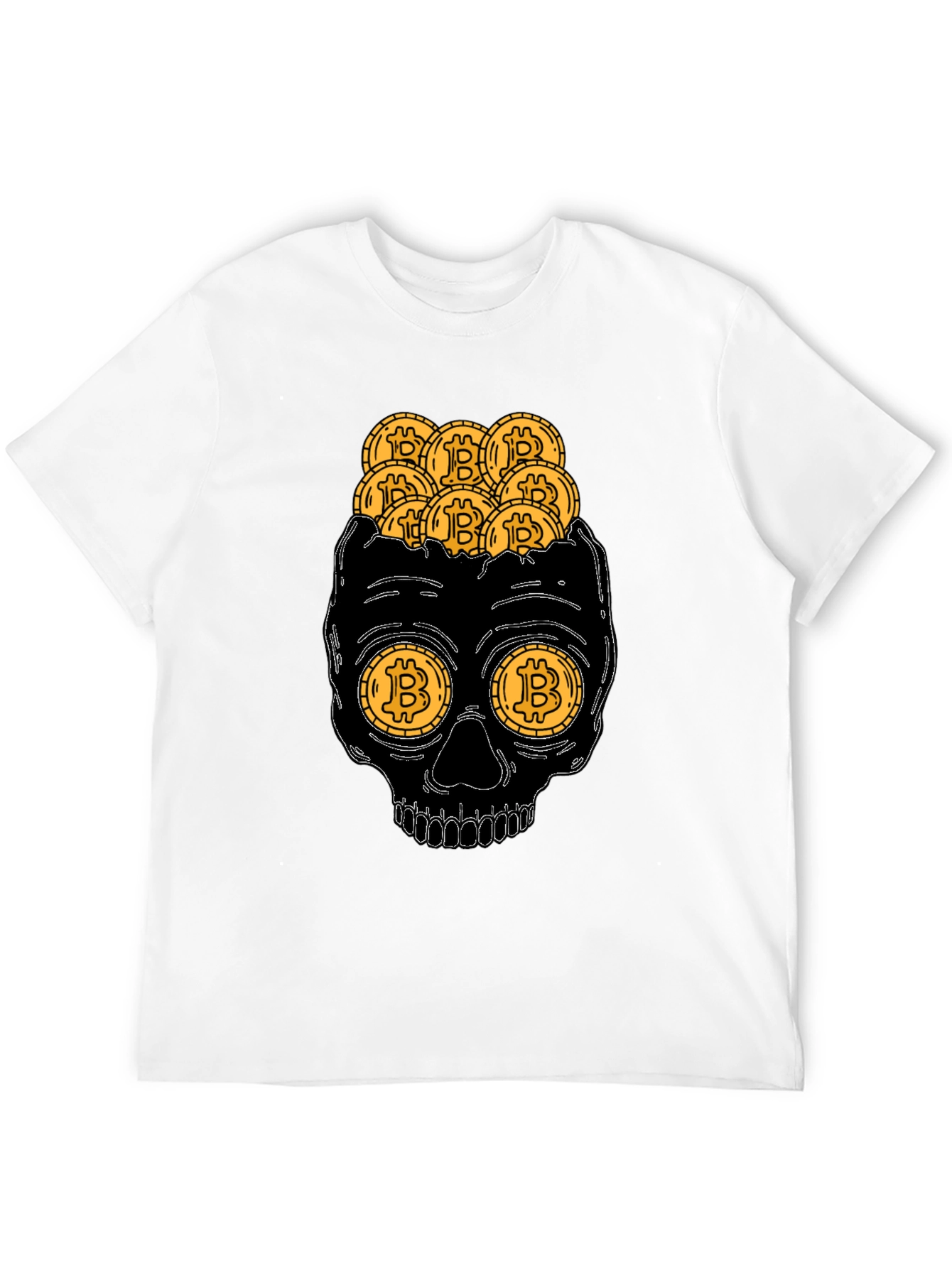 Bitcoin Skull T-Shirt Crypto Currency Tee