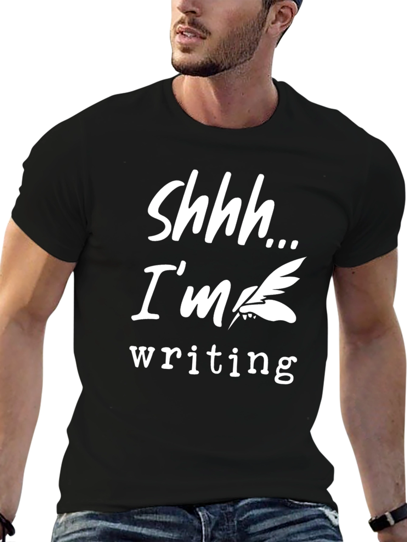 Shhh Im Writing T-Shirt - Novelty Tee