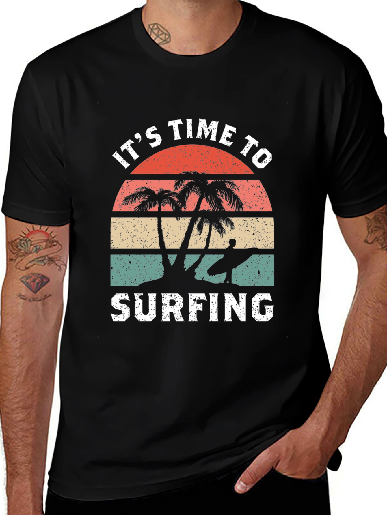 Its Time to Surfing Graphic T-Shirt
