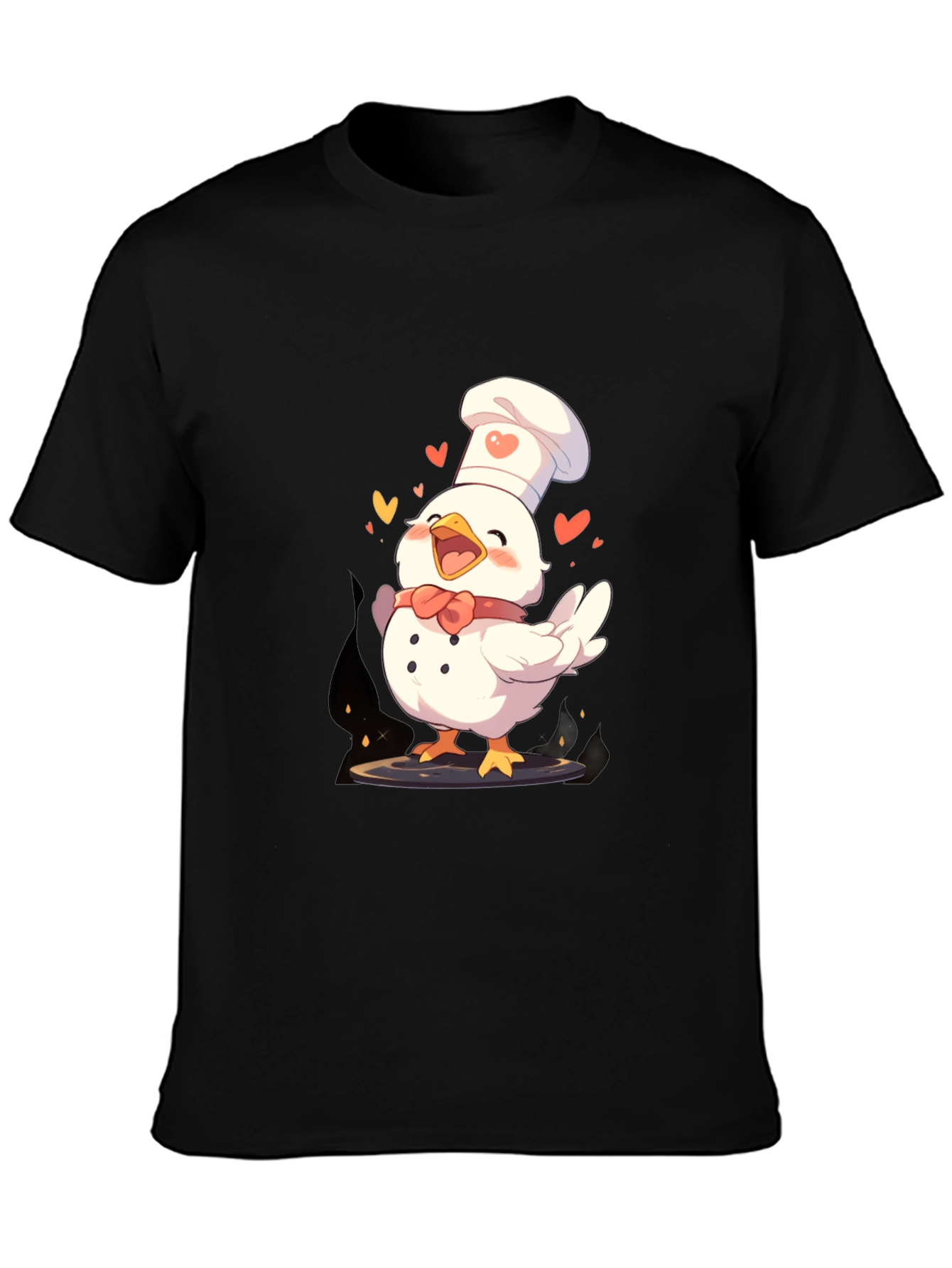 Chef Chicken Graphic Tee - Fun Cooking Shirt