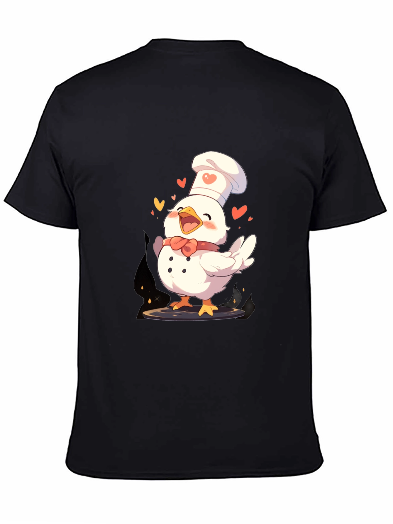 Chef Chicken Graphic Tee - Fun Cooking Shirt