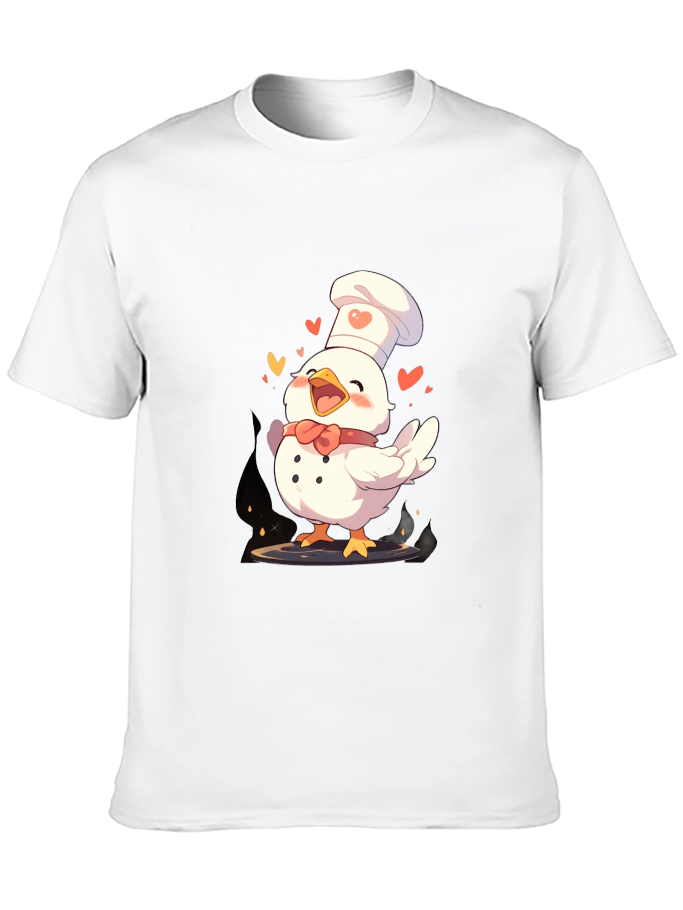 Chef Chicken Graphic Tee - Fun Cooking Shirt